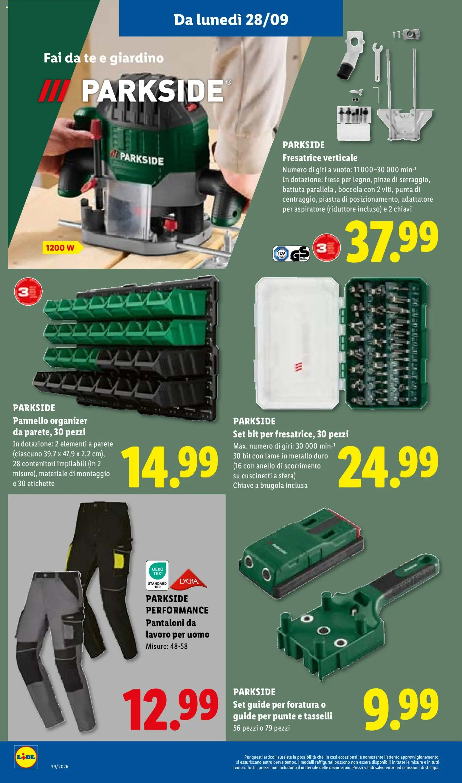 Volantino Lidl del 24/09/2026 | Pagina: 38 | Prodotti: Tè, Pantaloni, Anello, Adattatore