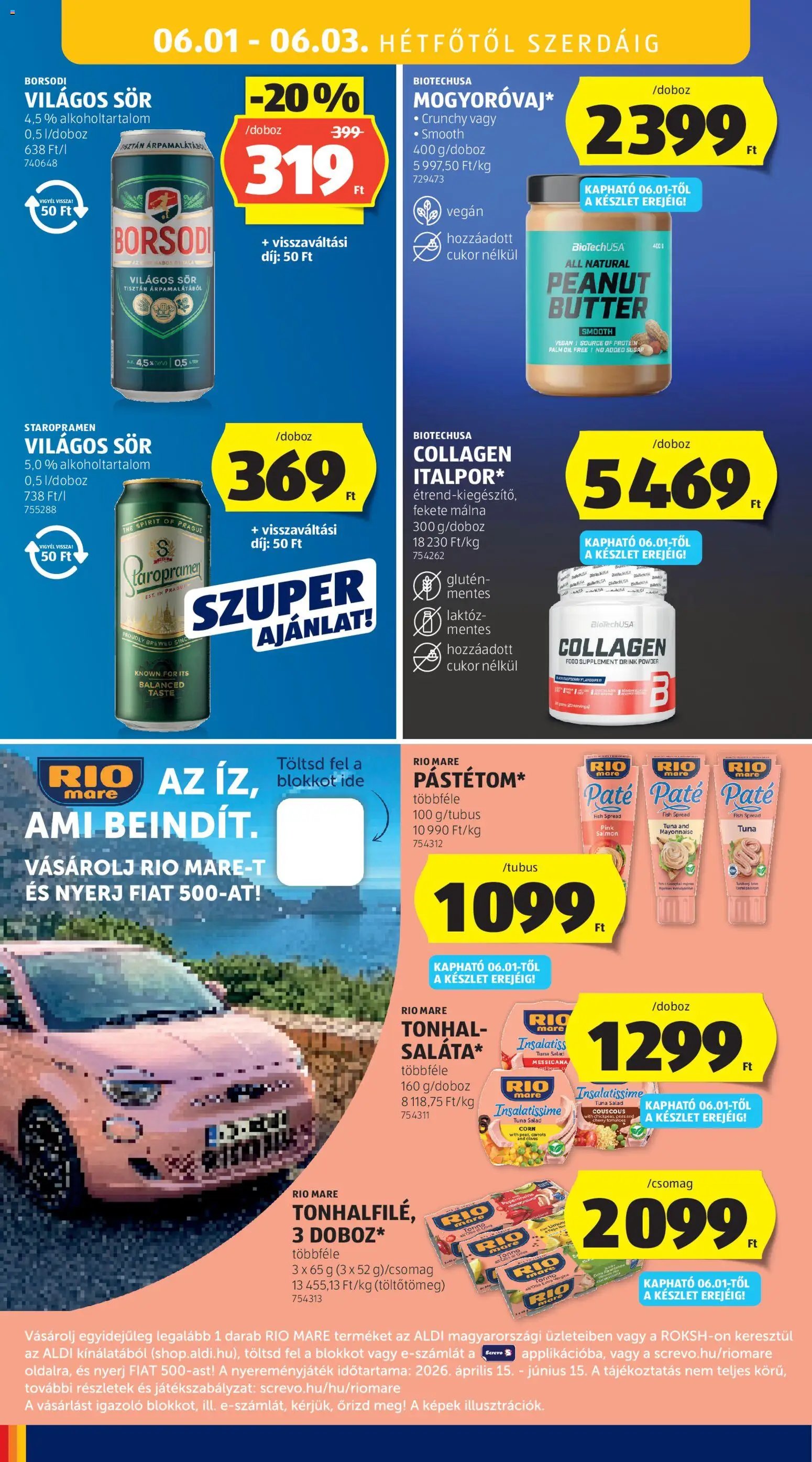 Aldi akciós ujság - amely érvényes a következő dátumtól: 28.05.2026 | Oldal: 42 | Termékek: Málna, Tonhal, Sör, Vegán
