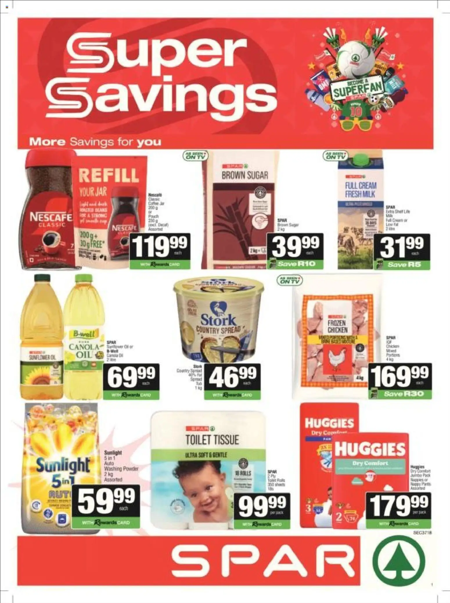 New Spar catalogue – valid from 08.06.2026 | Page: 4 | Products: Toilet, Milk, Oil, Powder