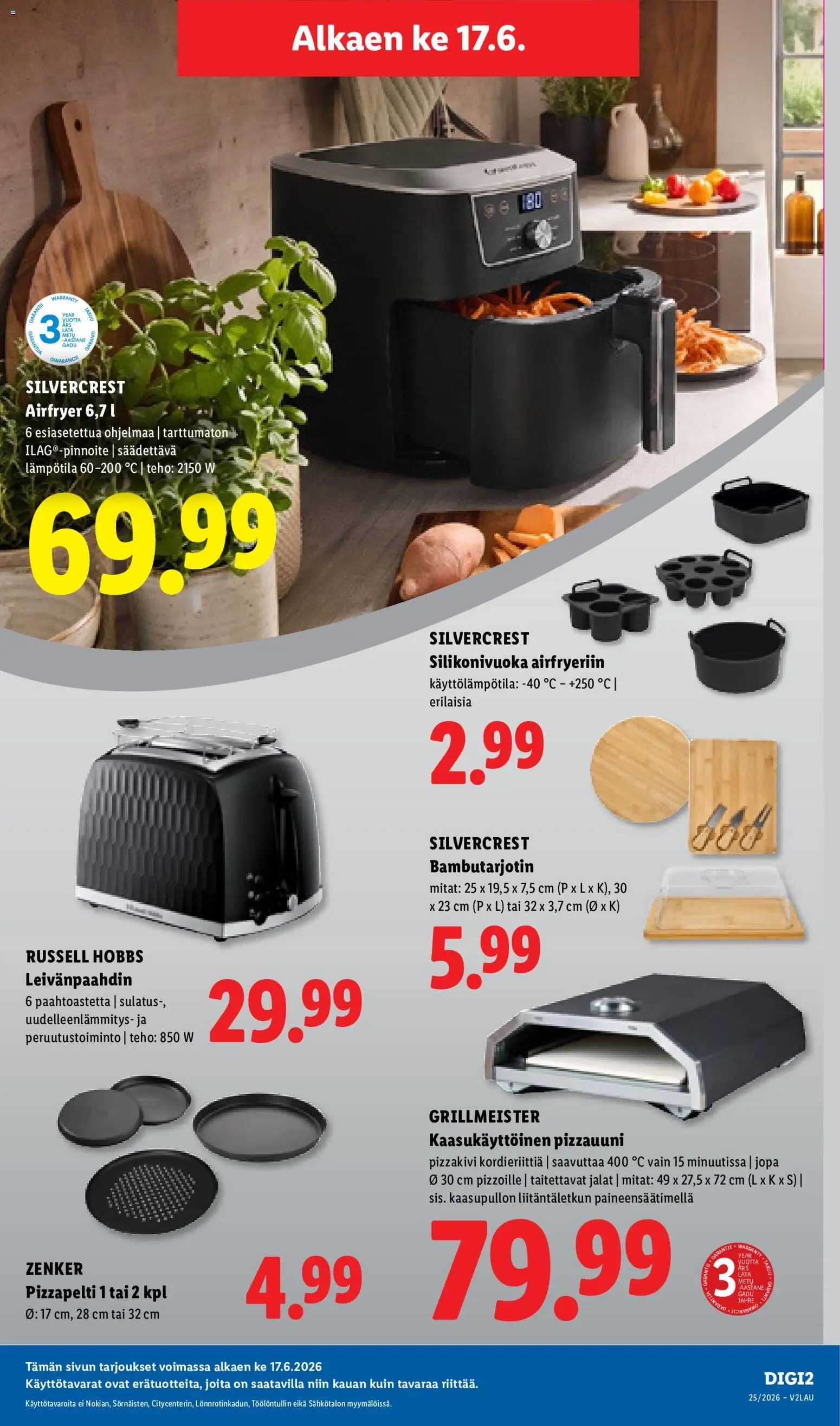 Lidl tarjoukset – voimassa 17.06.2026 alkaen | Sivu: 18 | Tuotteet: Leivänpaahdin