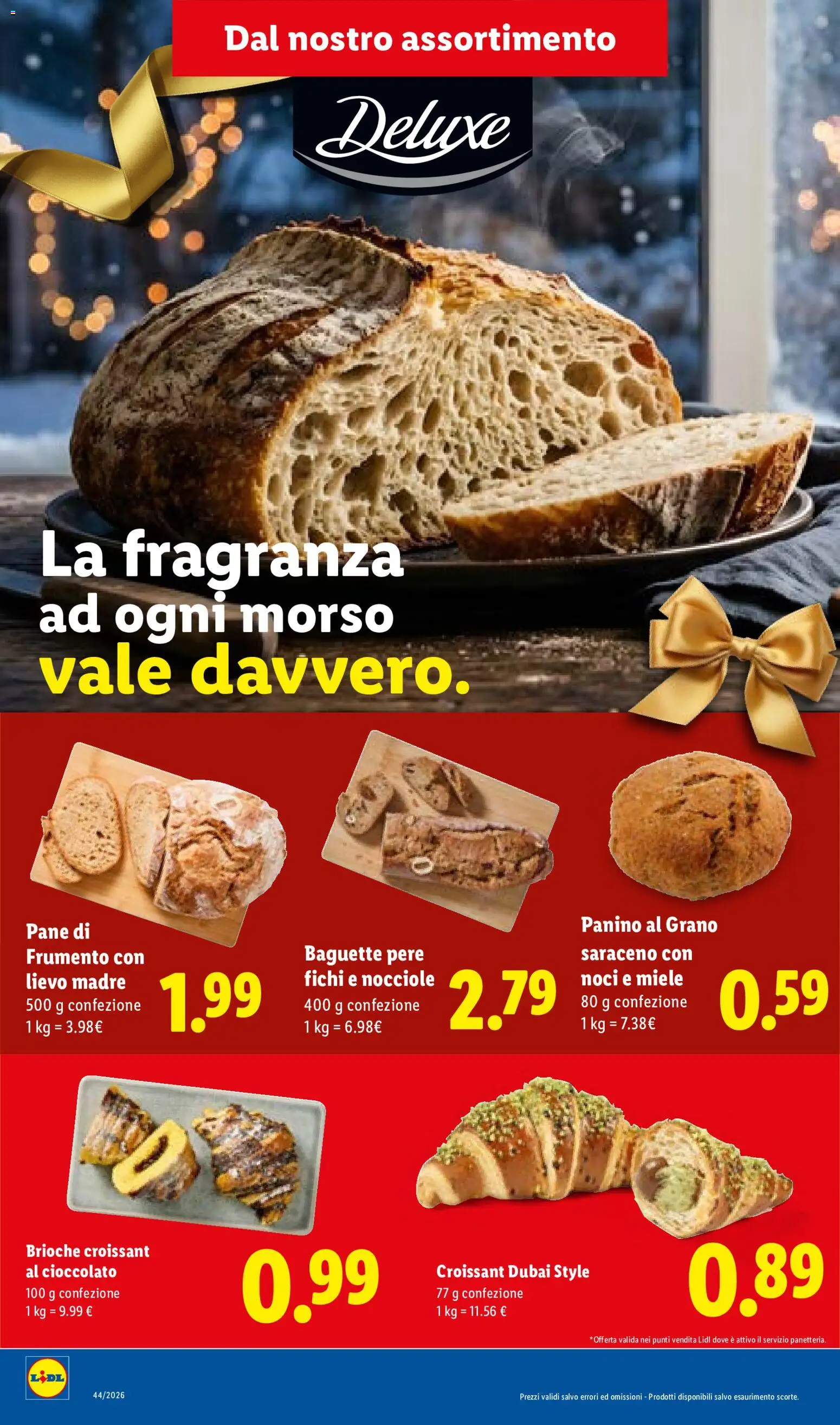 Volantino Lidl del 29/10/2026 | Pagina: 20 | Prodotti: Pane, Nocciole, Croissant, Fragranza