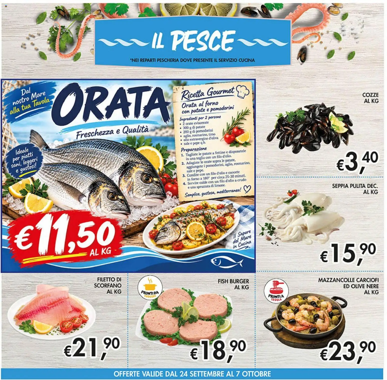 Volantino Coal del 24/09/2026 | Pagina: 16 | Prodotti: Piatti, Orata, Sale, Olive