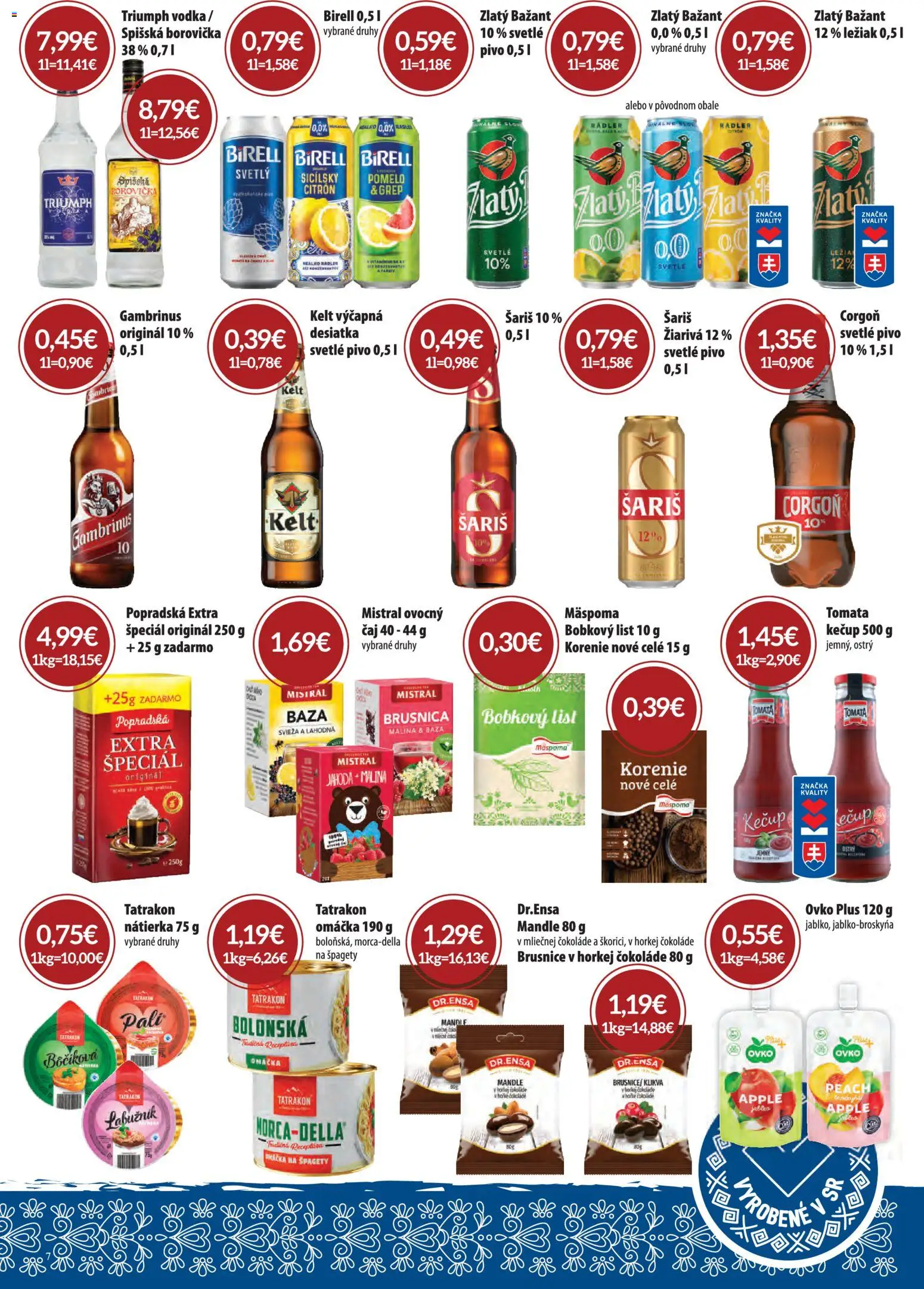 Nové CBA Verex akcie – leták je platný od 03.09.2026 | Strana: 7 | Produkty: Pivo, Nátierka, Kečup, Korenie