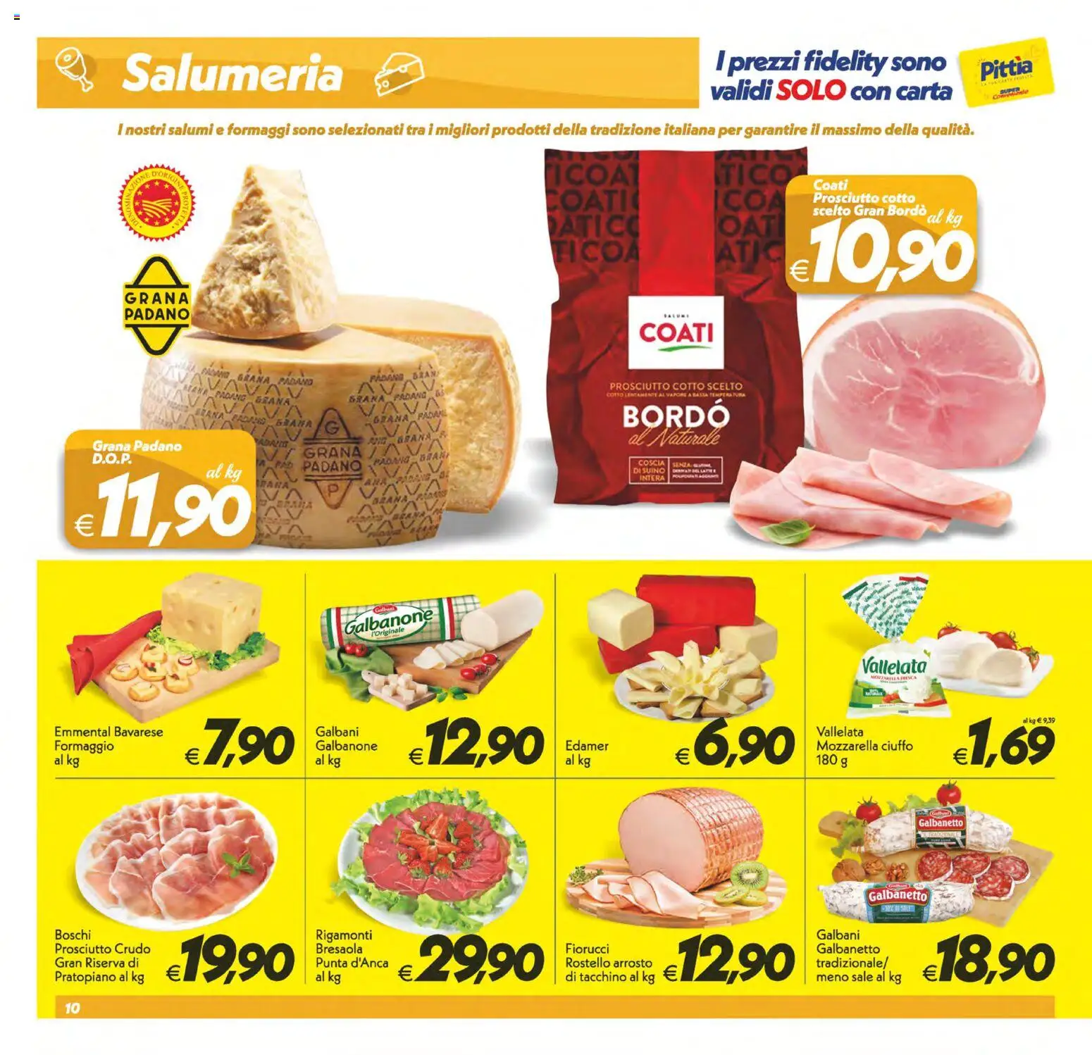 Volantino SuperConveniente del 02/10/2026 | Pagina: 10 | Prodotti: Prosciutto Cotto, Sale, Suino, Formaggio