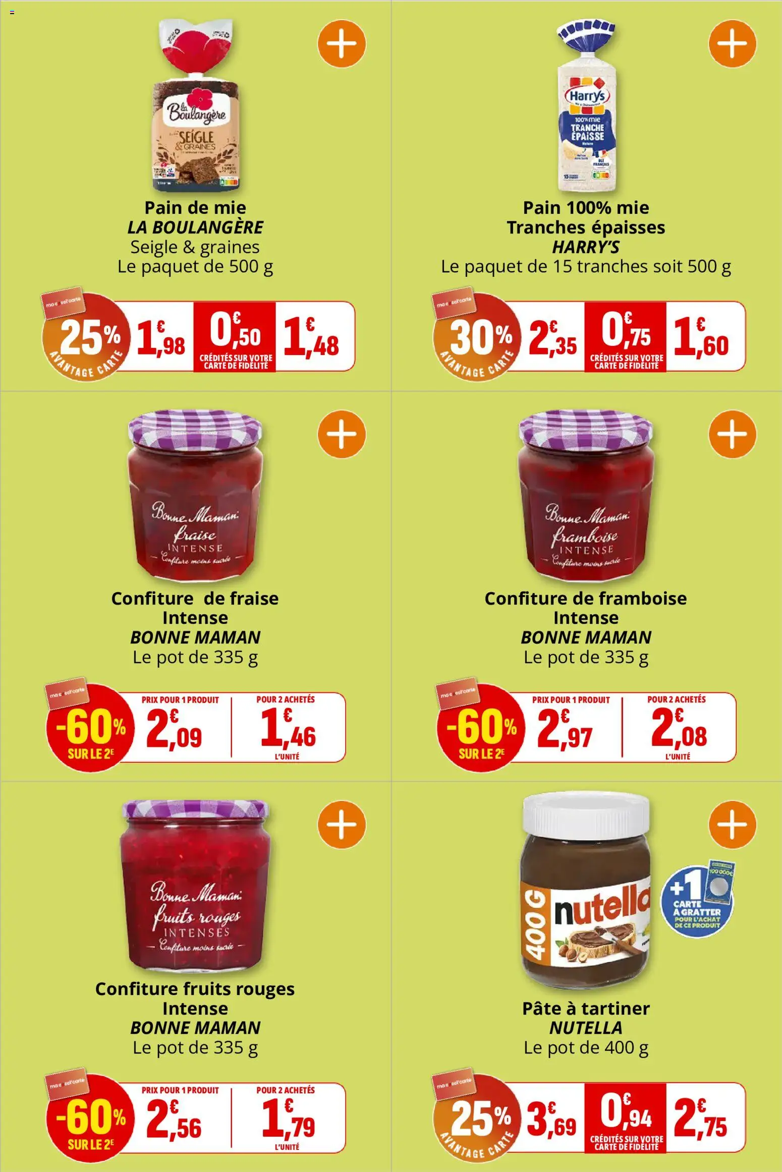 {H1} | Page: 18 | Produits: Fraise, Graines, Confiture, Nutella