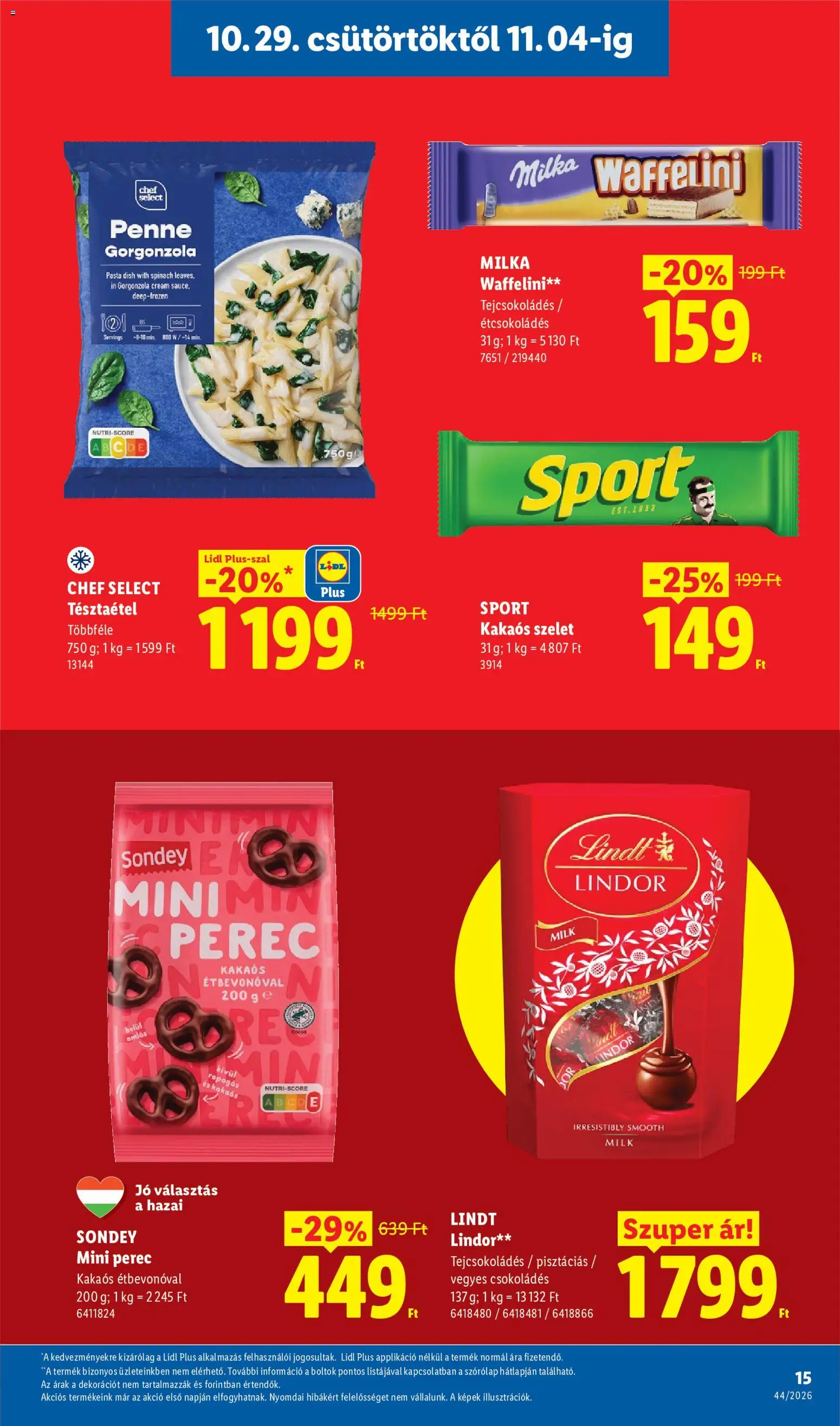 Lidl akciós ujság - amely érvényes a következő dátumtól: 2026.10.29. | Oldal: 15