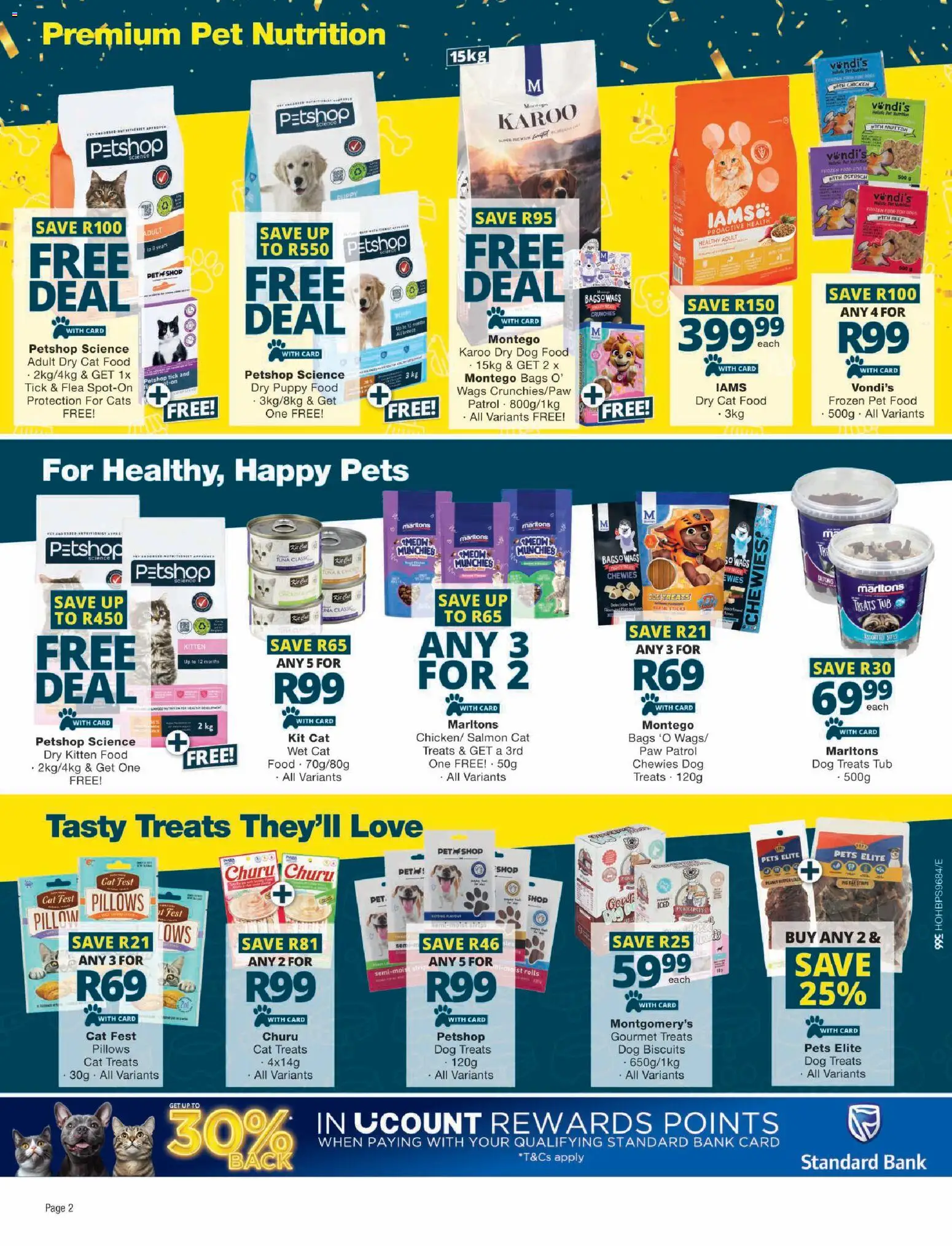 New Checkers catalogue – valid from 20.04.2026 | Page: 2 | Products: Pillow, Chicken, Cat food, Dog food