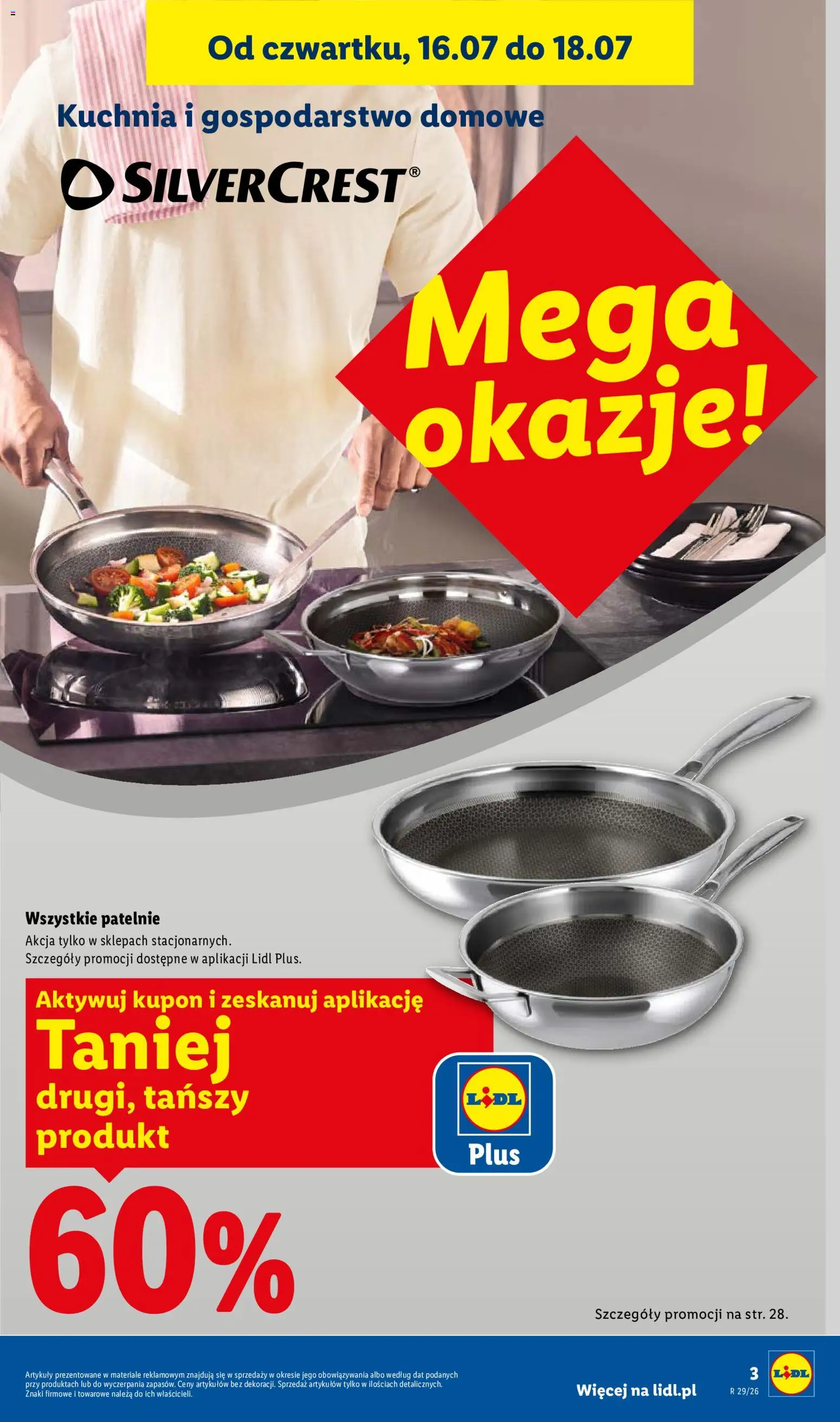 Lidl Katalog od 13.07.2026 | Strona: 3 | Produkty: Patelnie