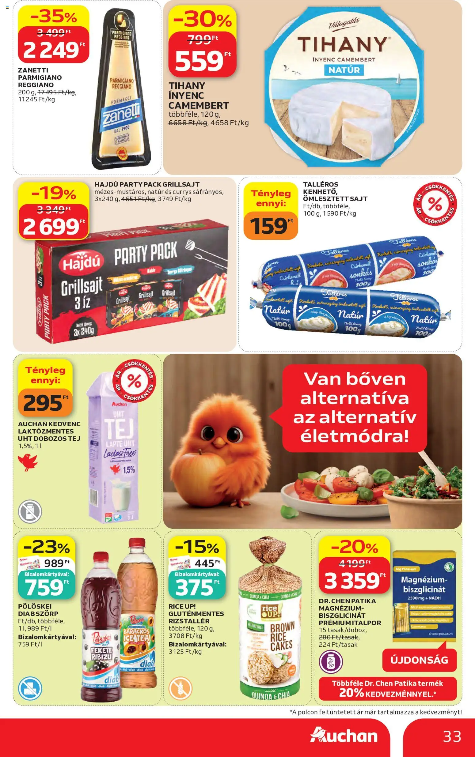 Auchan akciós ujság - amely érvényes a következő dátumtól: 07.05.2026 | Oldal: 33 | Termékek: Ice tea, Quinoa, Tea, Csirkemell