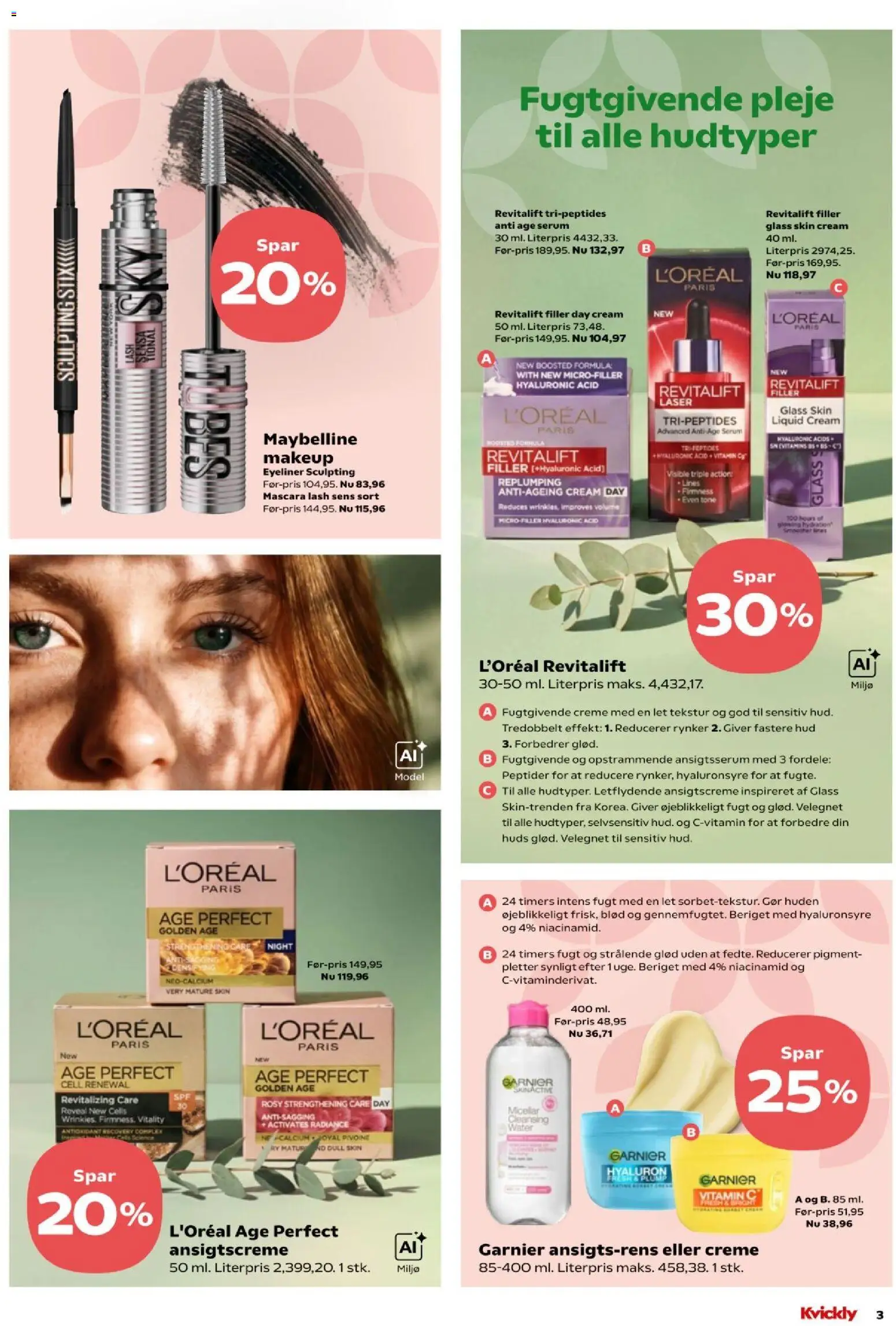 Kvickly tilbudsavis – gyldig fra 09/10/2026 | Side: 47 | Produkter: Makeup, Mascara, Eyeliner, Creme