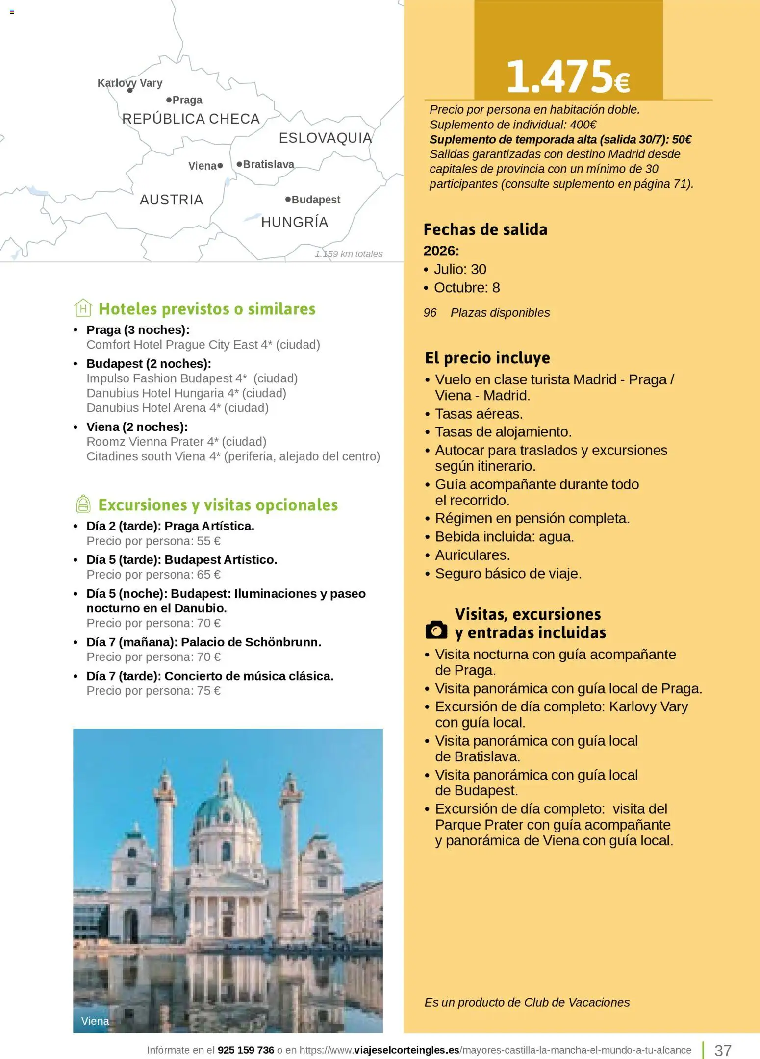 Viajes El Corte Inglés Turismo Social Castilla La Mancha │ válido desde el 01.04.2026 | Página: 37