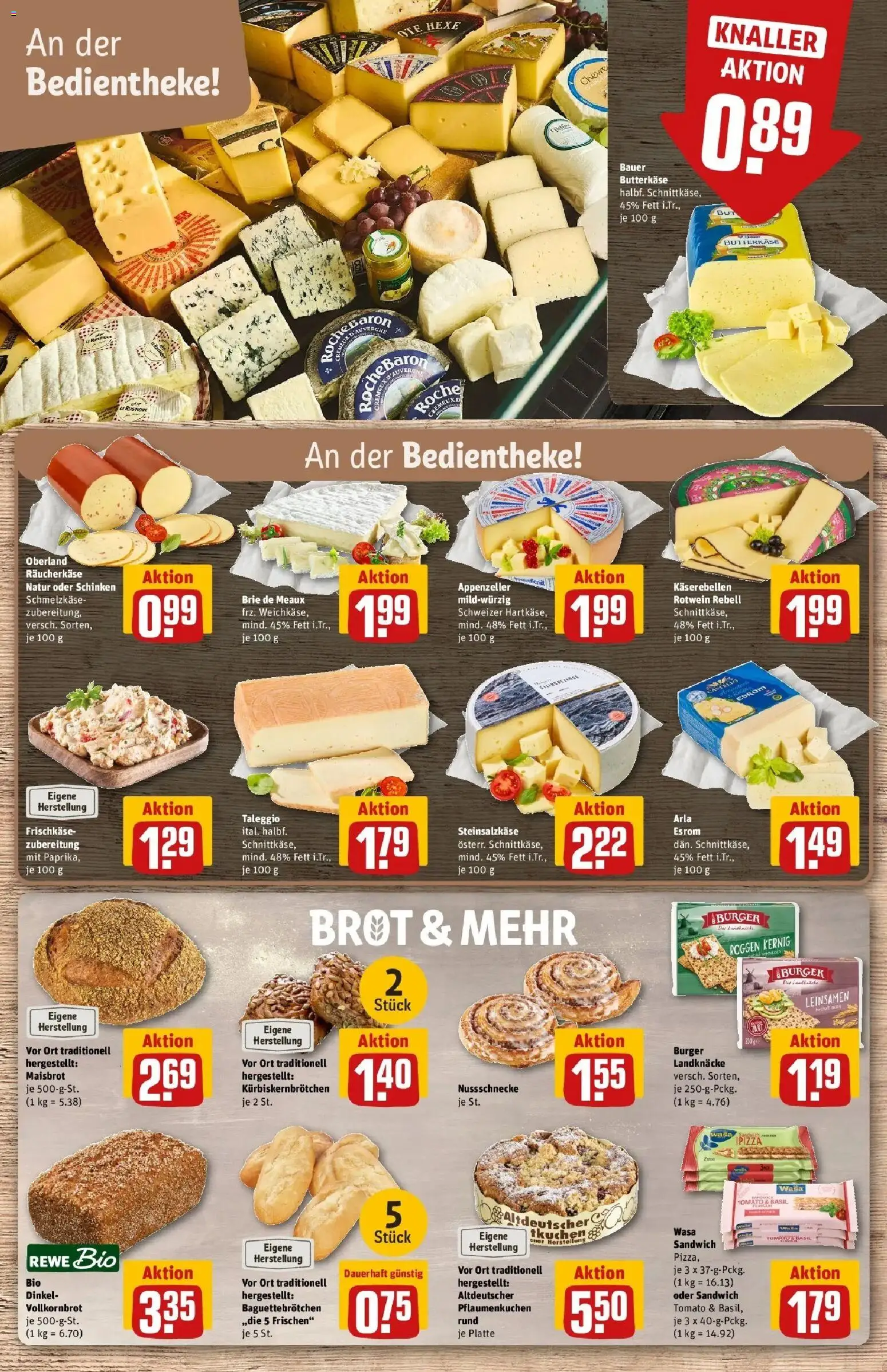 REWE Prospekt ab 07.09.2026 zum Blättern » Angebote | Seite: 11 | Produkte: Vollkornbrot, Schinken, Pizza, Frischkase