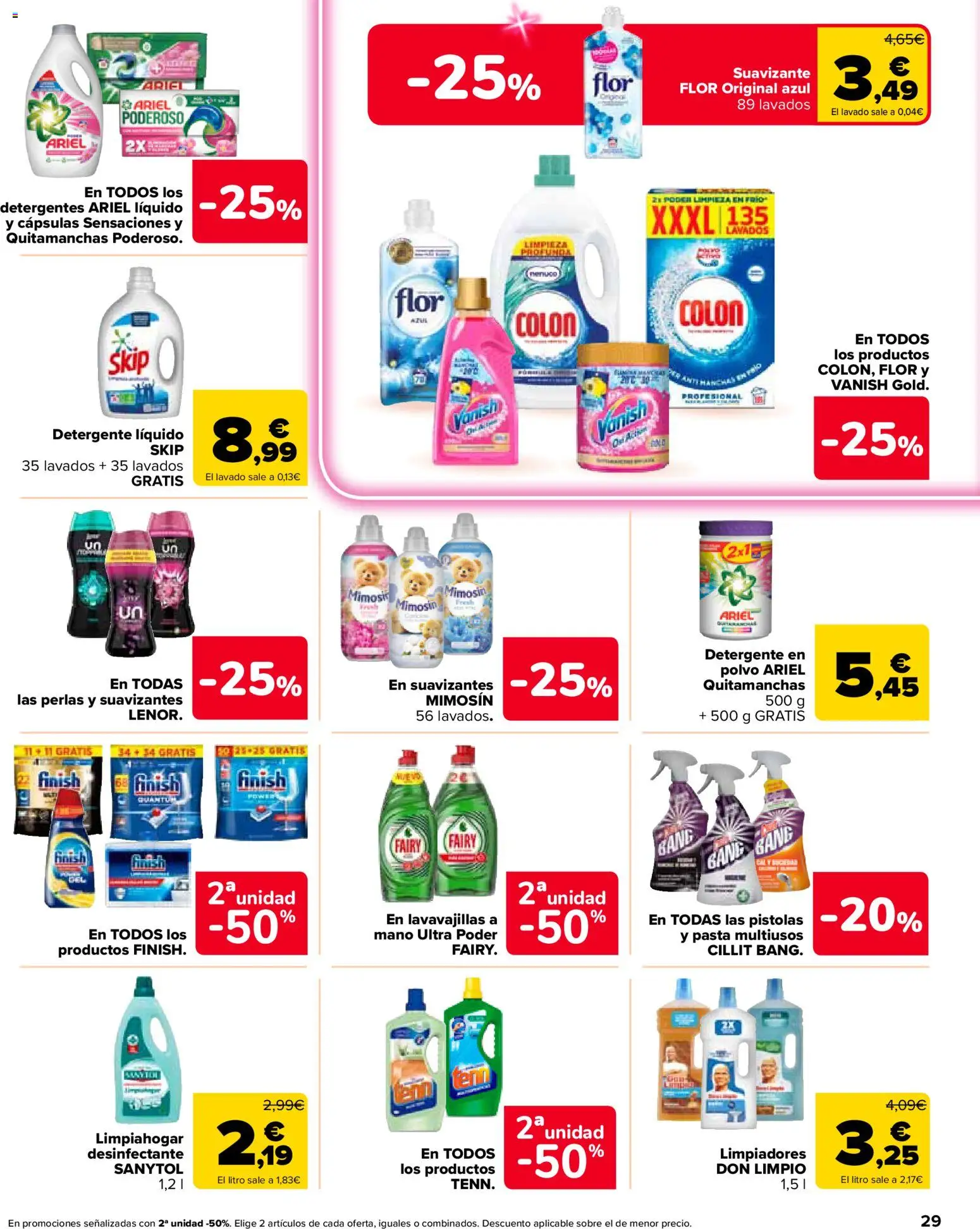 Carrefour Market folleto │ válido desde el 26.05.2026 | Página: 29 | Productos: Detergente, Pasta, Detergente líquido, Lavavajillas