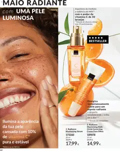 Pré-visualização Catálogo Avon Campanha 5 válido de 01.05.2026 | Página: 14 | Produtos: Sérum, Laranjas, Vitamina c, Creme