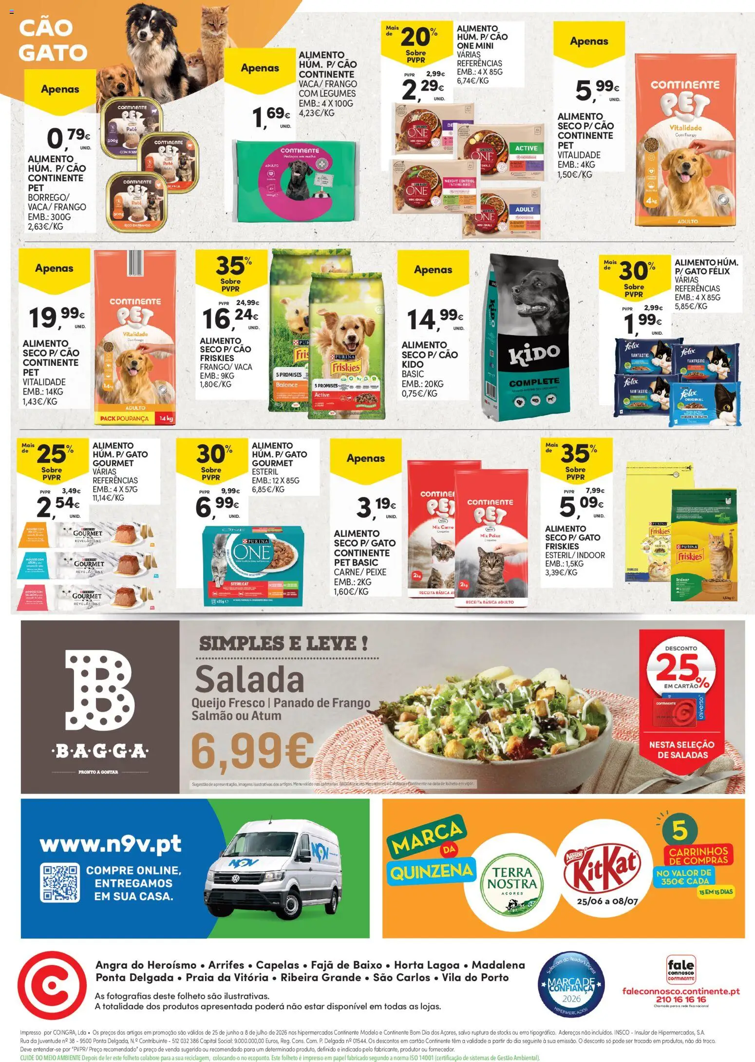 Continente Açores │ válido de 25/06/2026 | Página: 32 | Produtos: Frango, Queijo, Peixe, Salada