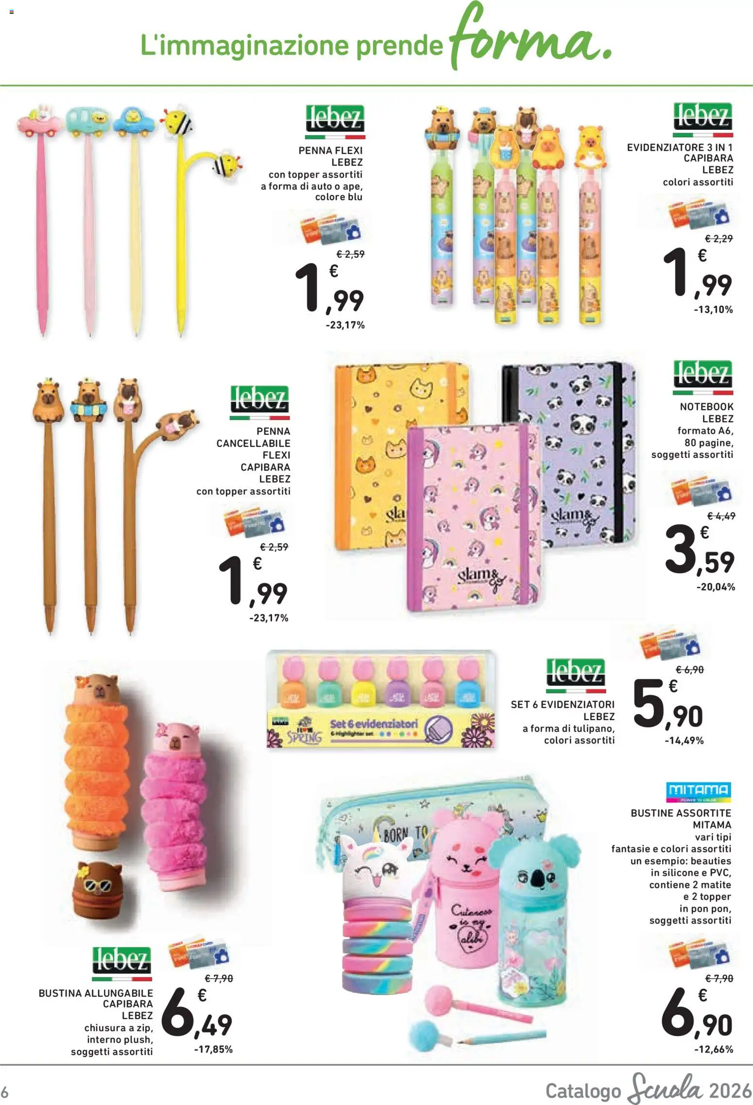 Volantino Conad del 21/08/2026 | Pagina: 6 | Prodotti: Notebook, Silicone, Evidenziatore
