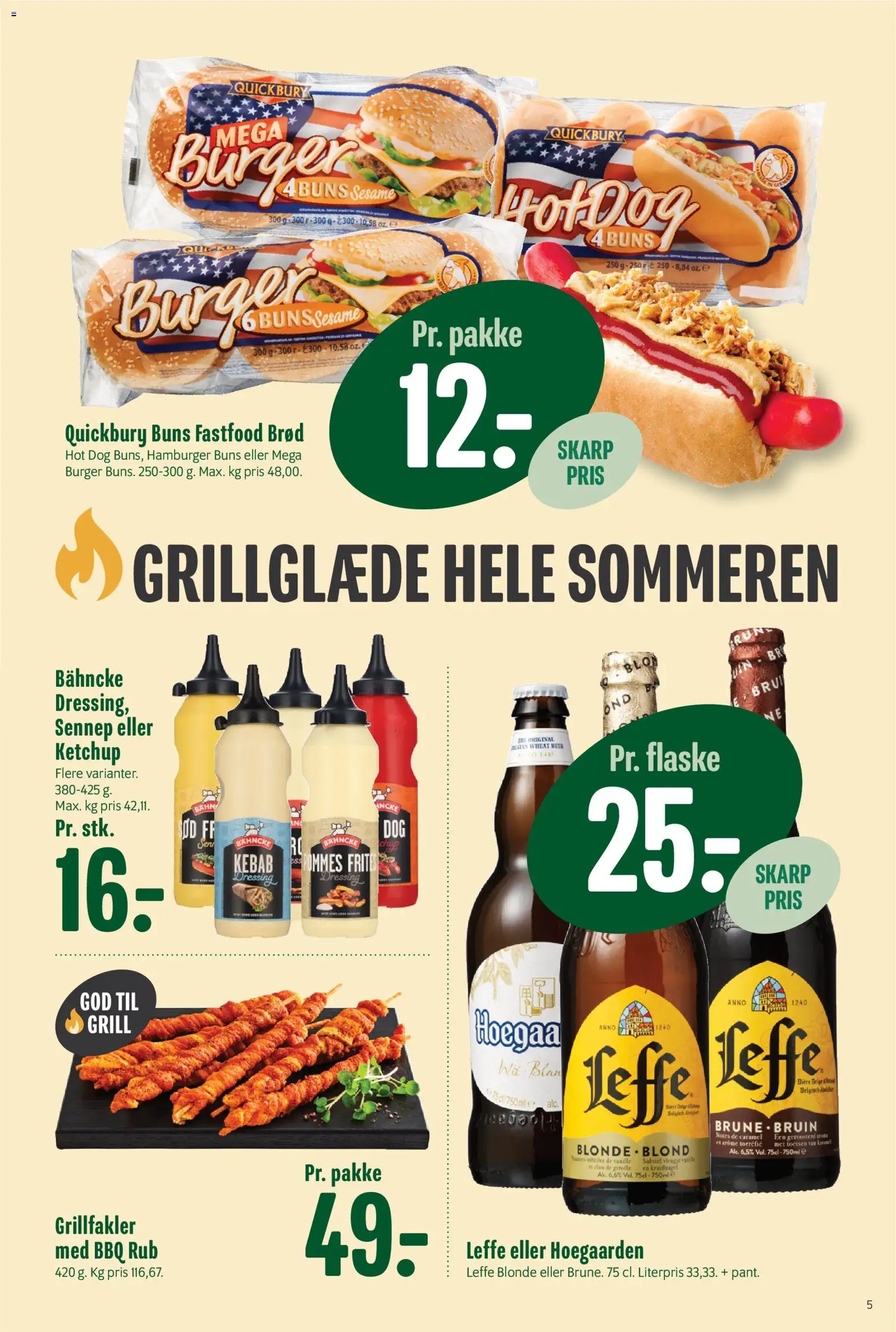 Min Købmand tilbudsavis – gyldig fra 10/07/2026 | Side: 5 | Produkter: Ketchup, Kebab, Sennep, Grill