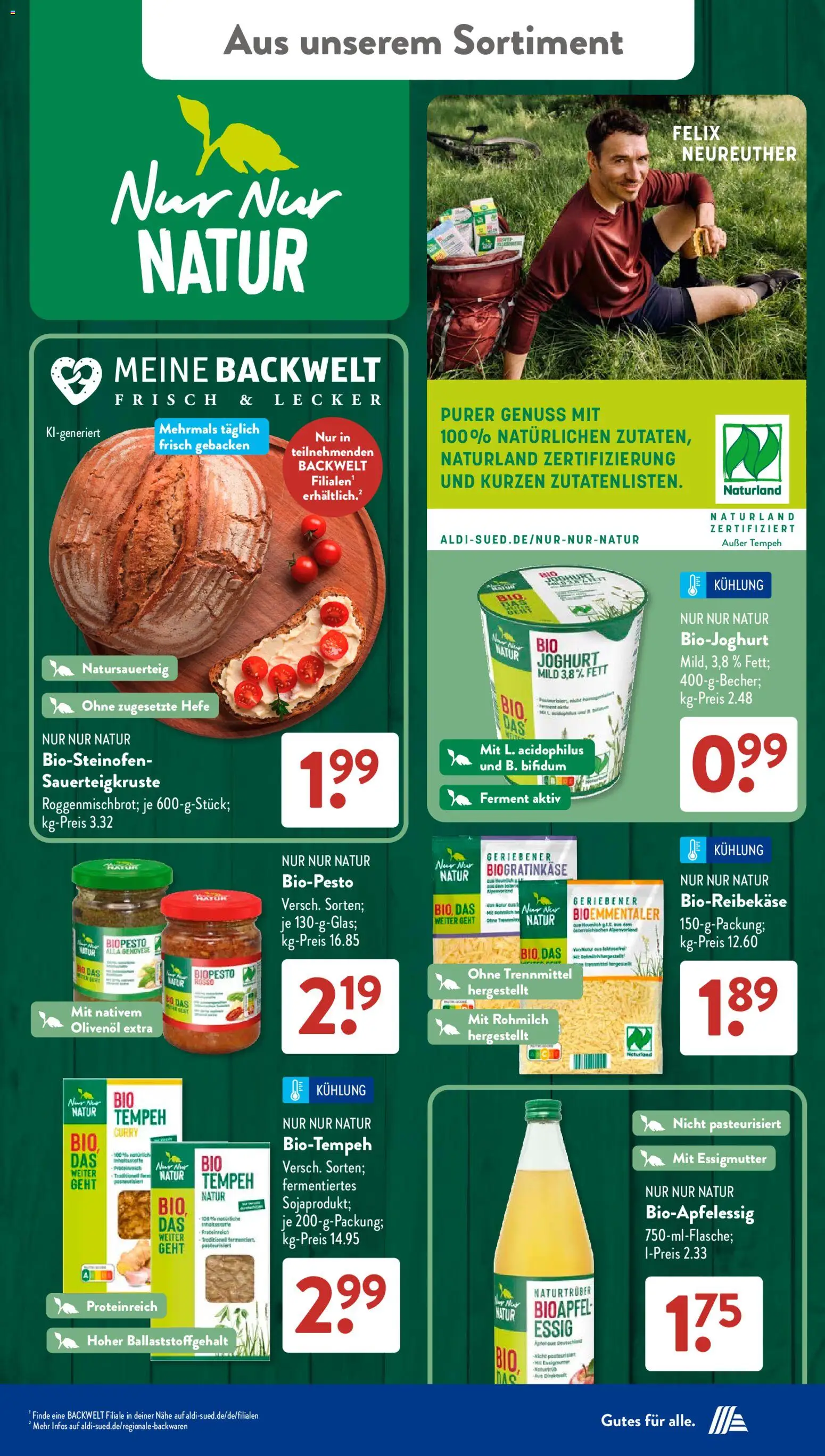 Aldi Süd Prospekt – gültig ab 17.08.2026 | Seite: 14 | Produkte: Joghurt, Essig, Olivenol