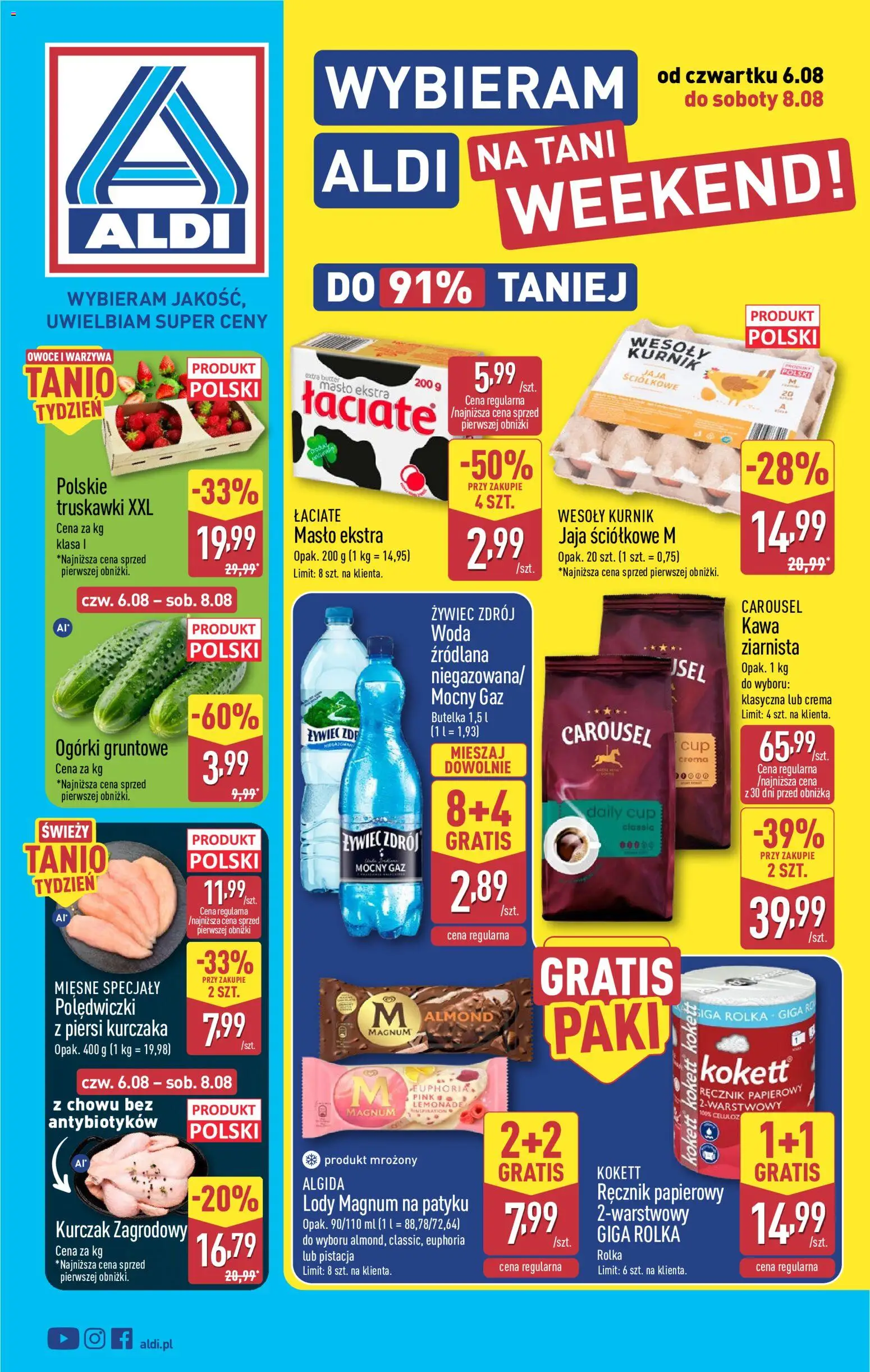 Aldi Polsko leták - Oferta weekendowa od 06.08.2026 | Strana: 1