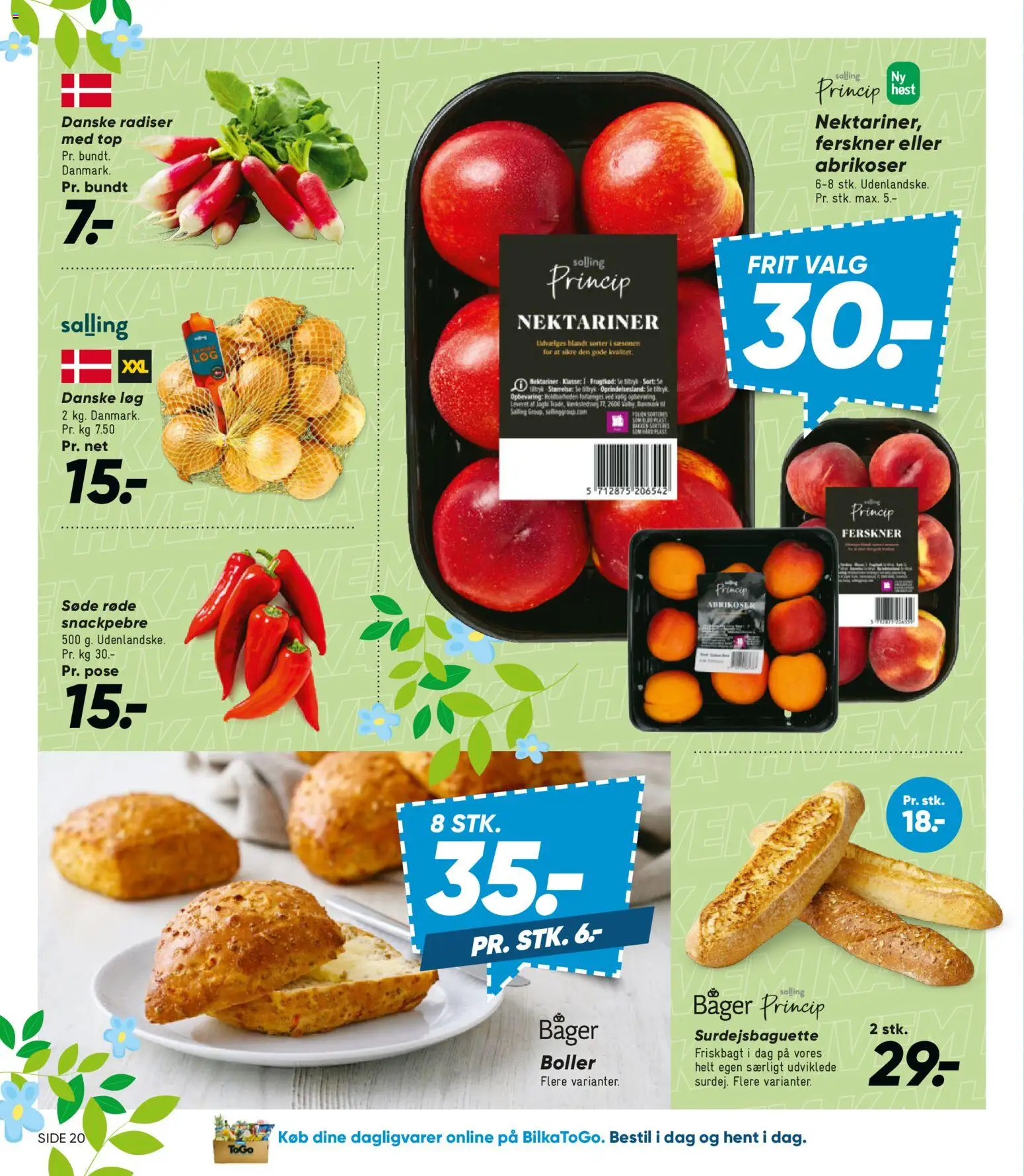 Bilka tilbudsavis – gyldig fra 08.05.2026 | Side: 28 | Produkter: Løg, Nektariner, Søm, Abrikoser