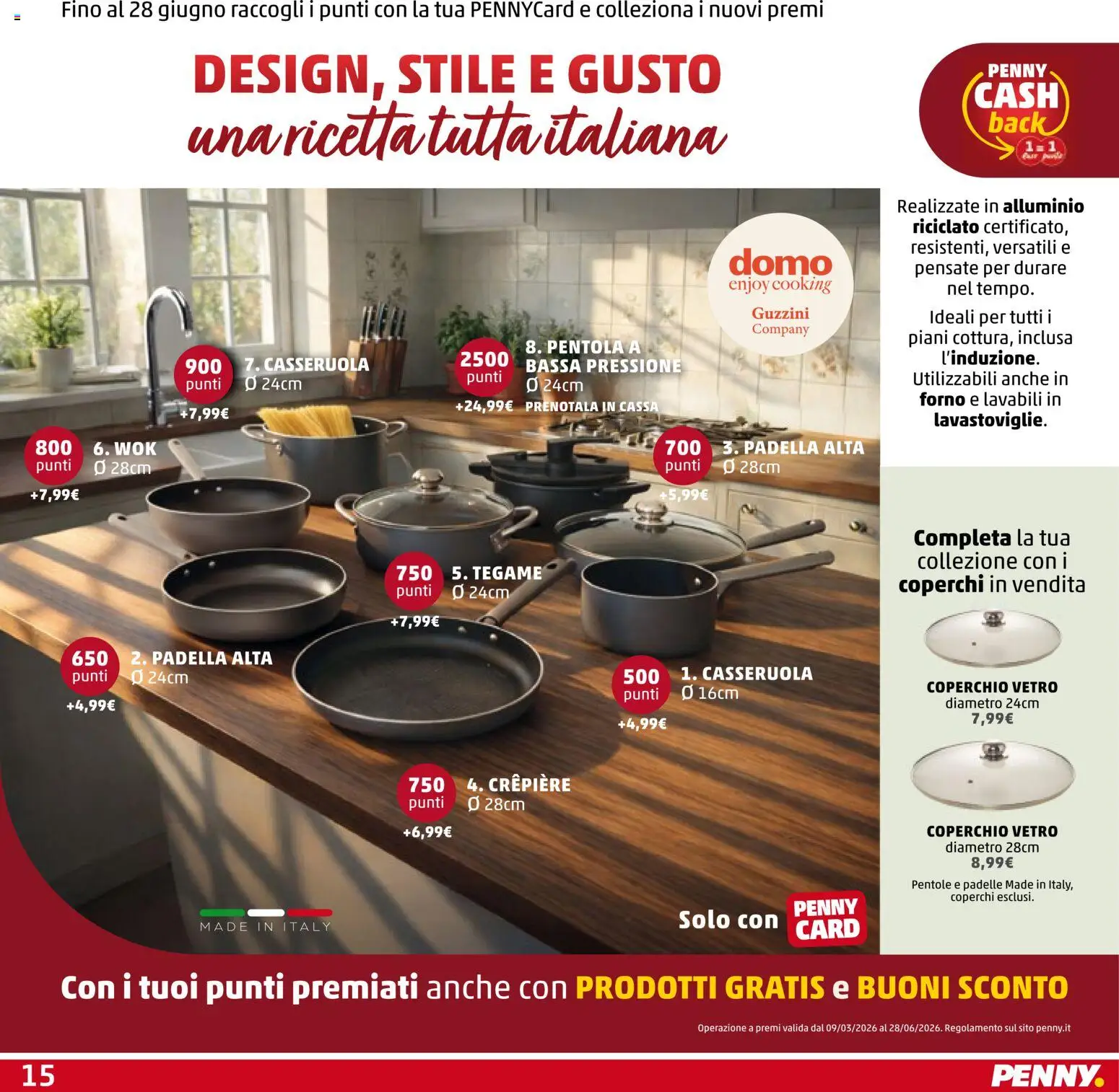 Volantino PENNY del 18.06.2026 | Pagina: 15 | Prodotti: Padella, Forno, Casseruola, Alluminio