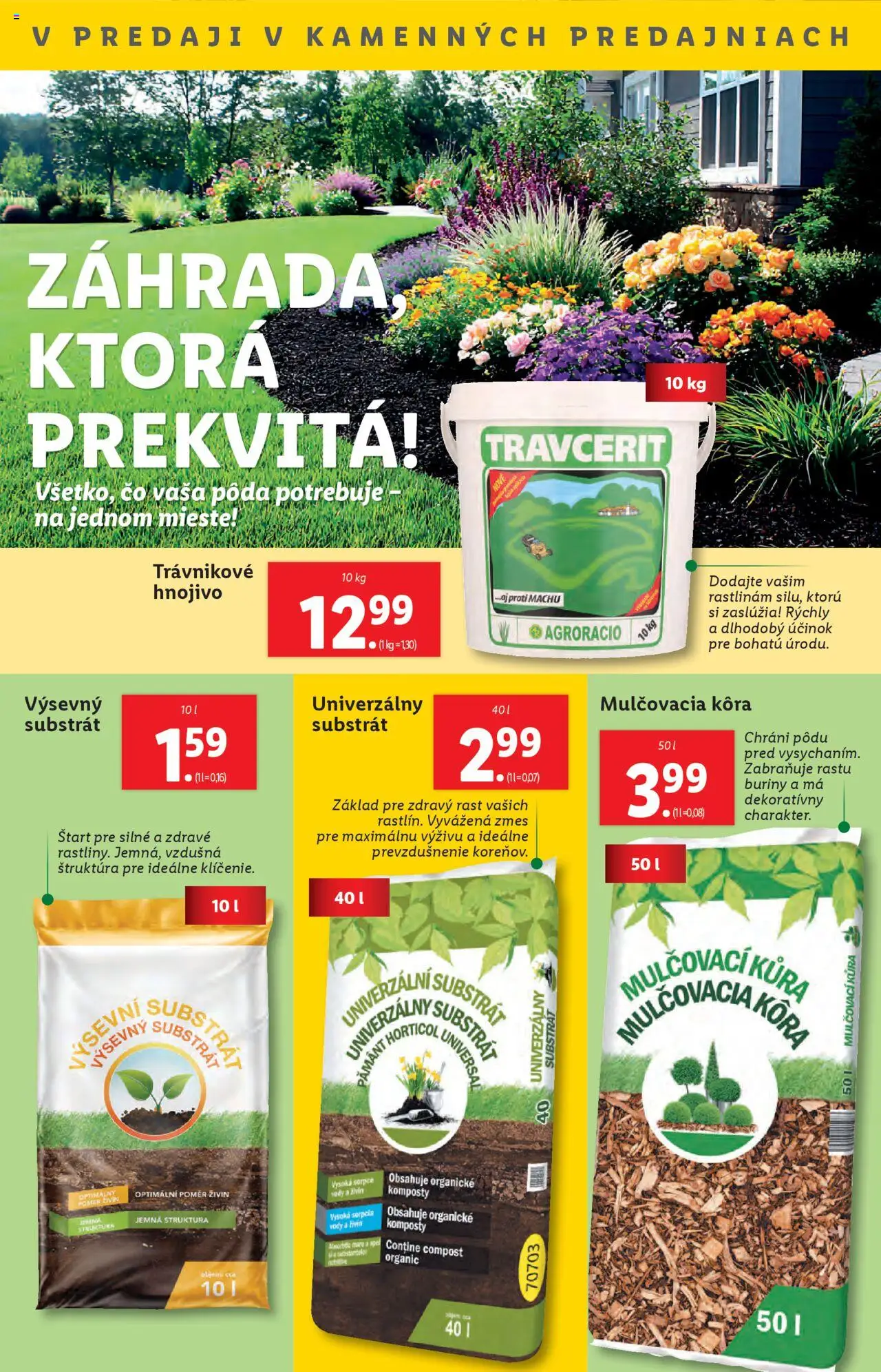 Nové Lidl akcie – leták je platný od 02.06.2025 | Strana: 46 | Produkty: Mulčovacia kôra, Substrát