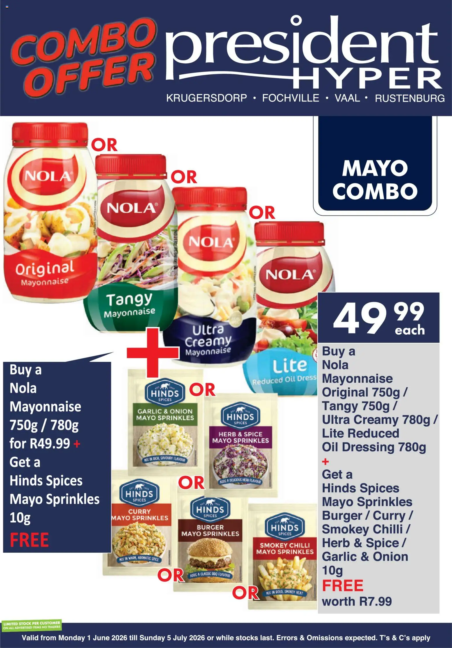 New President Hyper catalogue – valid from 01.06.2026 | Page: 3 | Products: Oil, Dressing, Spices, Garlic