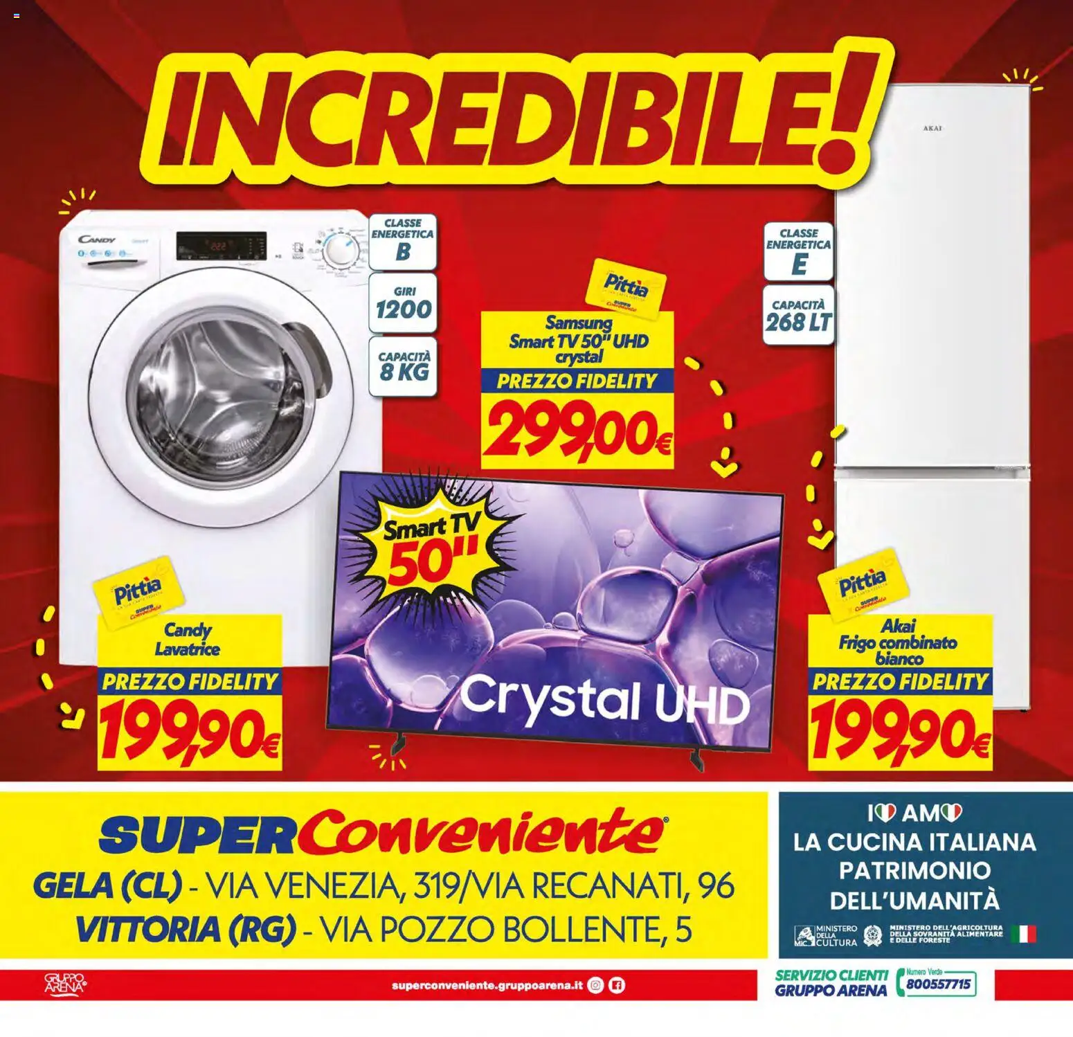 Volantino SuperConveniente del 19/06/2026 | Pagina: 24 | Prodotti: smart TV, Lavatrice, TV, Samsung