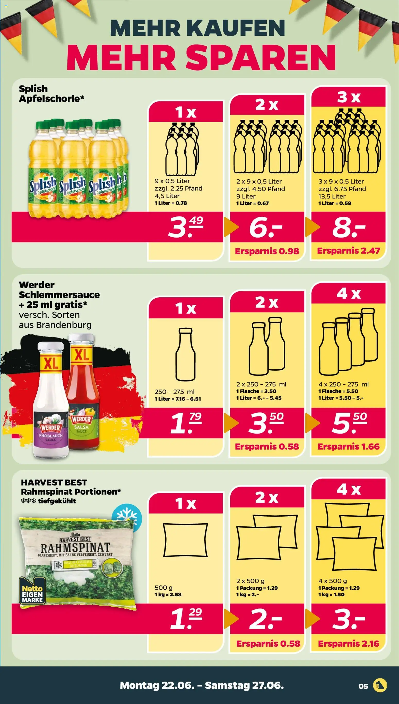Netto Prospekt | 22.06.2026 | Wie erhält man einen begrenzten Rabatt? | Deutschland