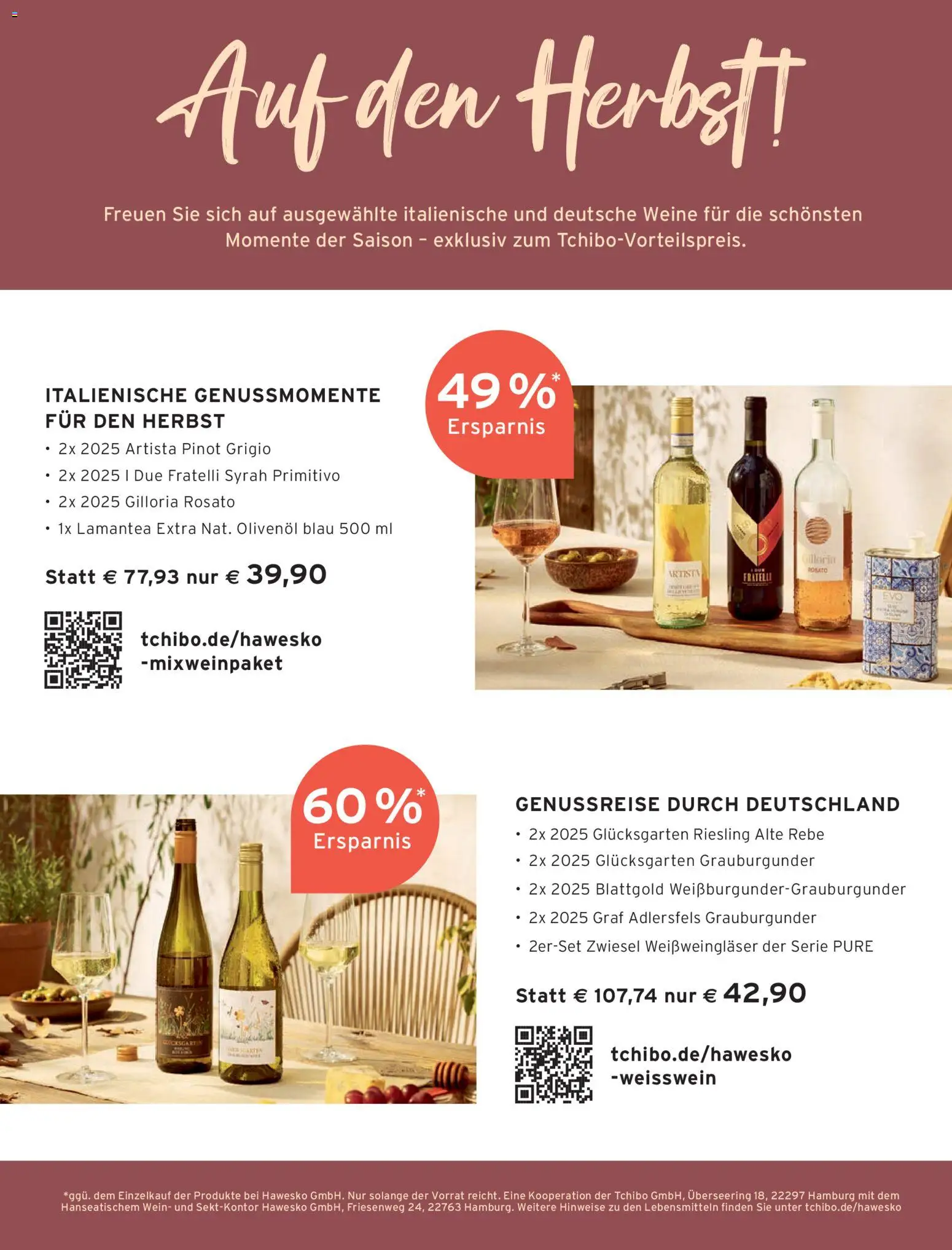 Angebote Tchibo – gültig ab 08.10.2026 | Seite: 89 | Produkte: Weißwein, Olivenol, Wein
