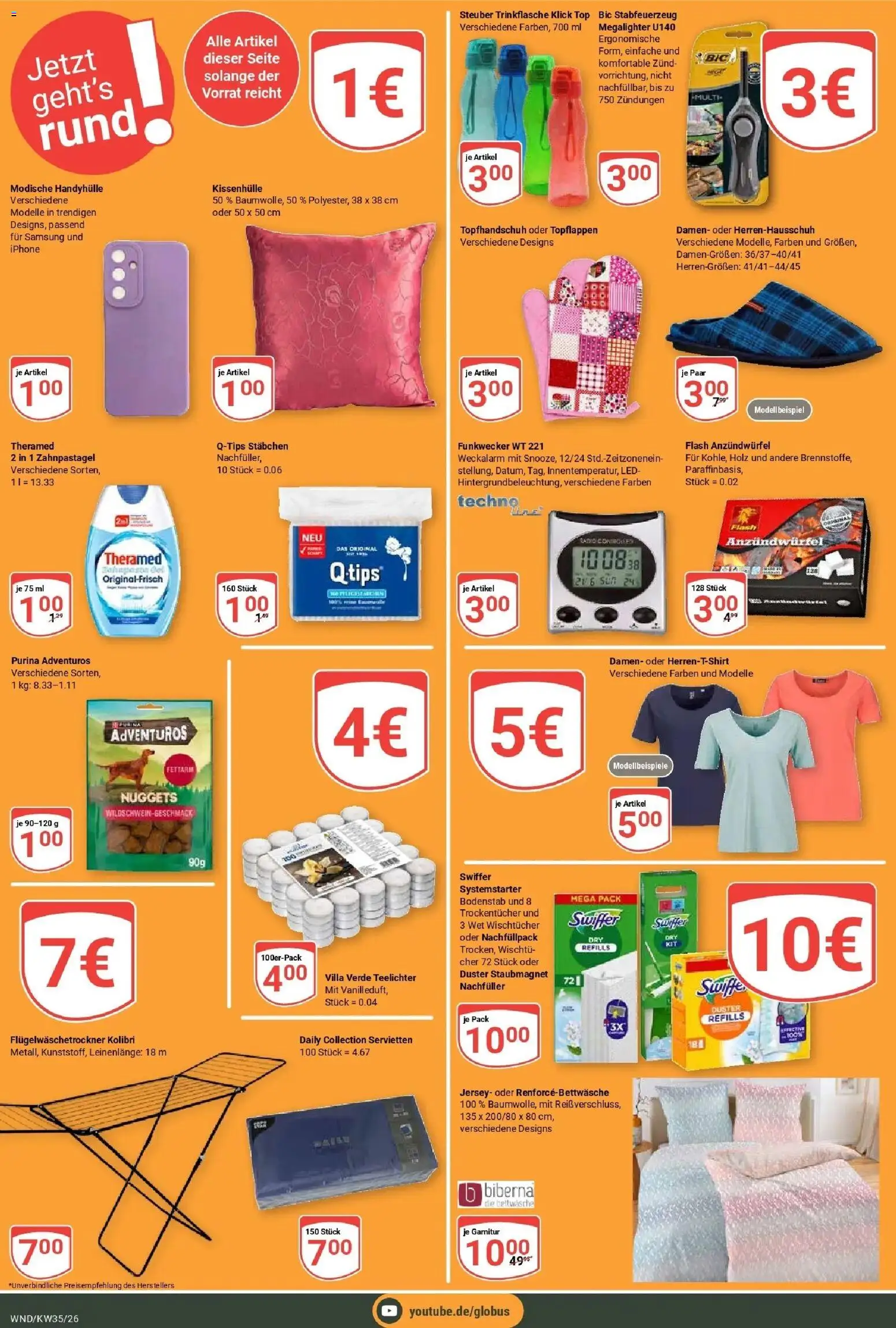 Globus Prospekt St. Wendel (ab 24.08.2026) » Angebote online | Seite: 29 | Produkte: Top, Samsung, Swiffer, Radio
