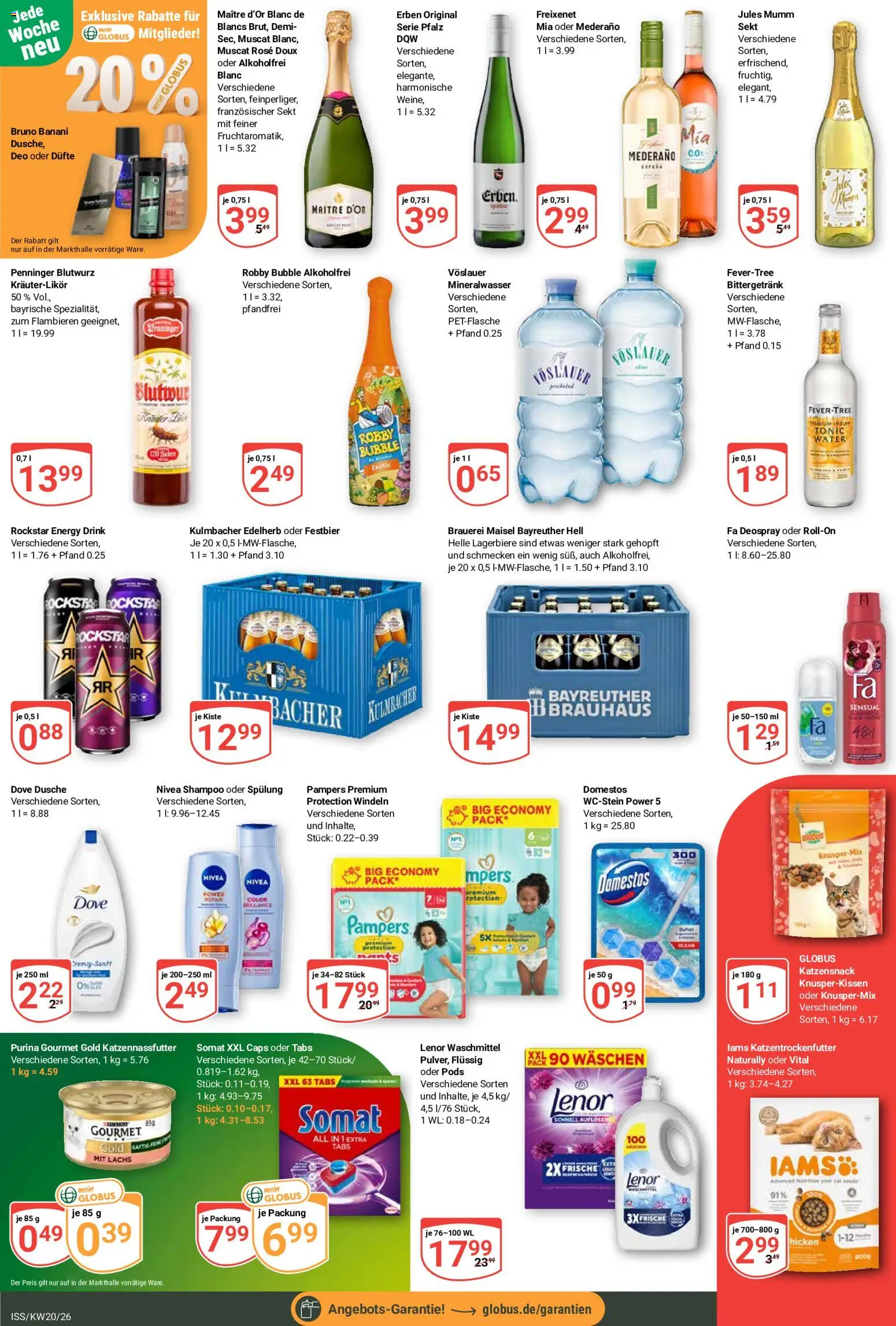 Globus Prospekt 	 – gültig ab 11.05.2026 | Seite: 7 | Produkte: Energy, Shampoo, Mineralwasser, Waschmittel
