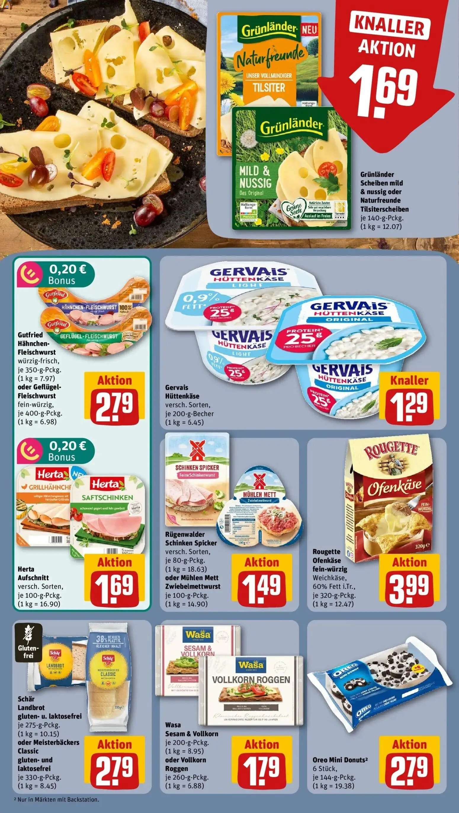 REWE Prospekt ab 31.08.2026 zum Blättern » Angebote | Seite: 14 | Produkte: Hahnchen, Grunlander, Schinken, Hüttenkäse
