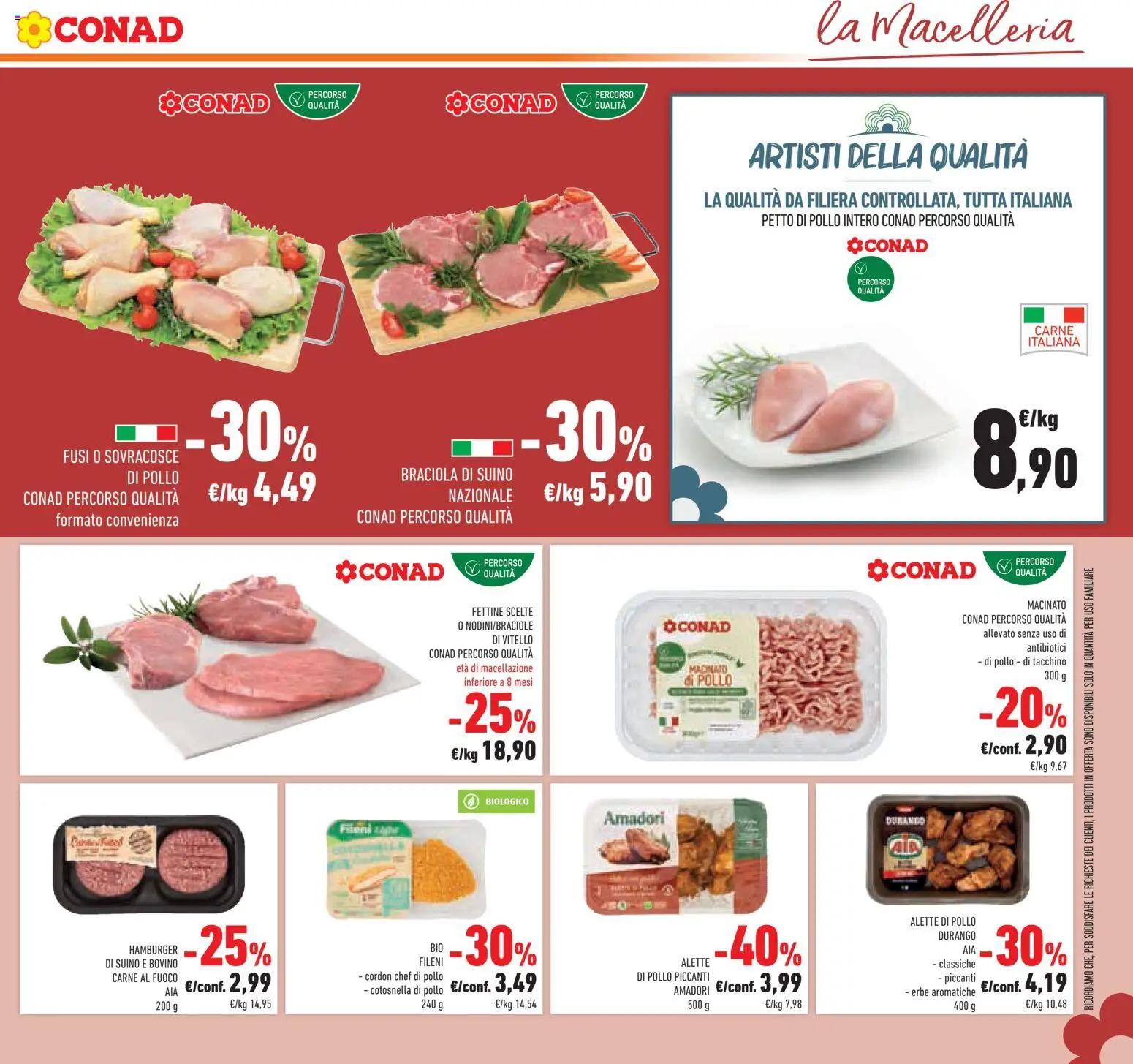 Volantino Conad del 09/09/2026 | Pagina: 29 | Prodotti: Erbe, Suino, Hamburger, Macinato