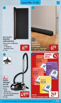 Aldi folder week 25 - Voorbeeld van een folder van Aldi, geldig van 15.06.2026 | Pagina: 47 | Producten: Zak, Stofzuiger
