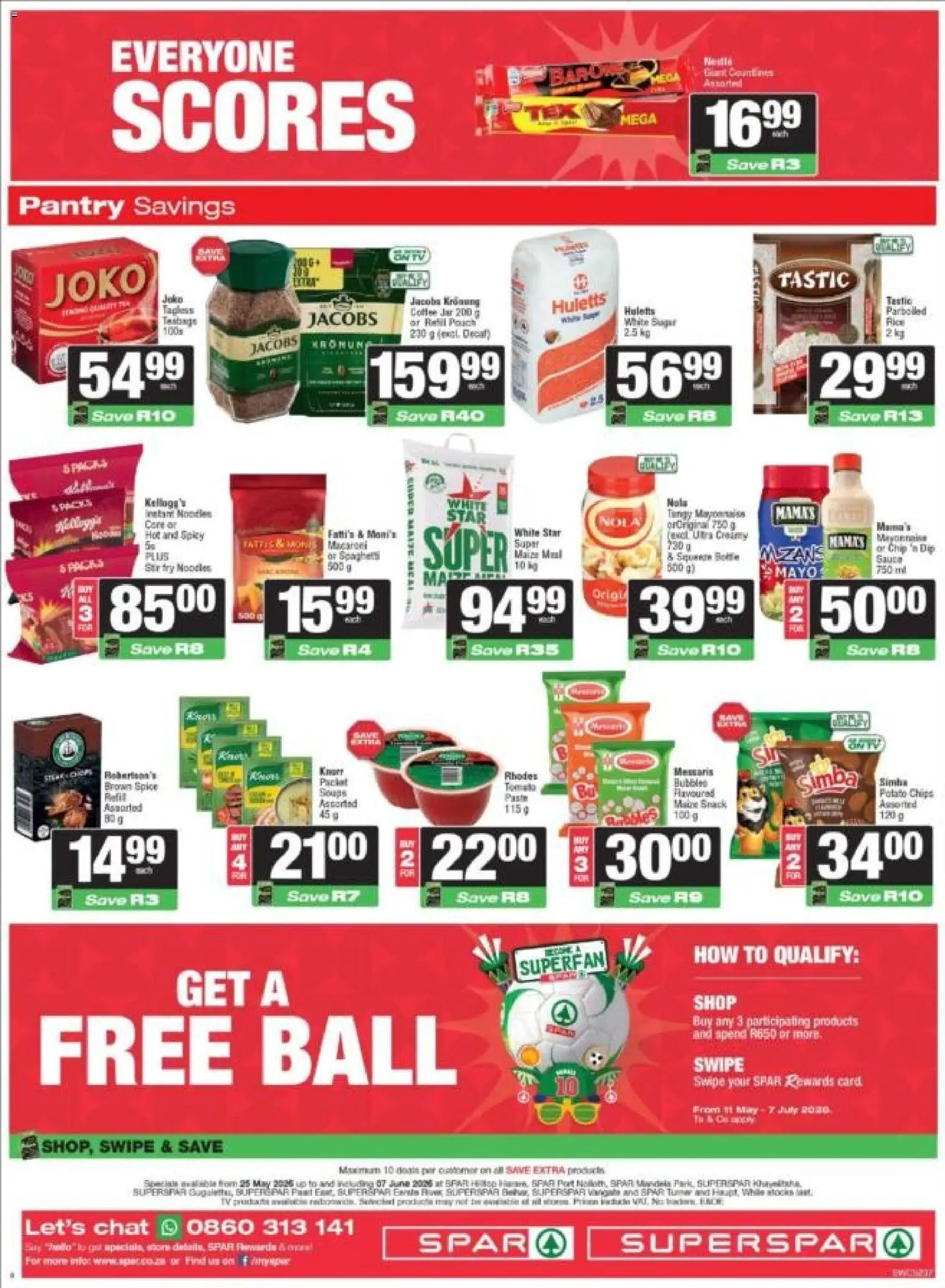 New Superspar catalogue – valid from 25.05.2026 | Page: 4 | Products: Rice, Noodles, Chips