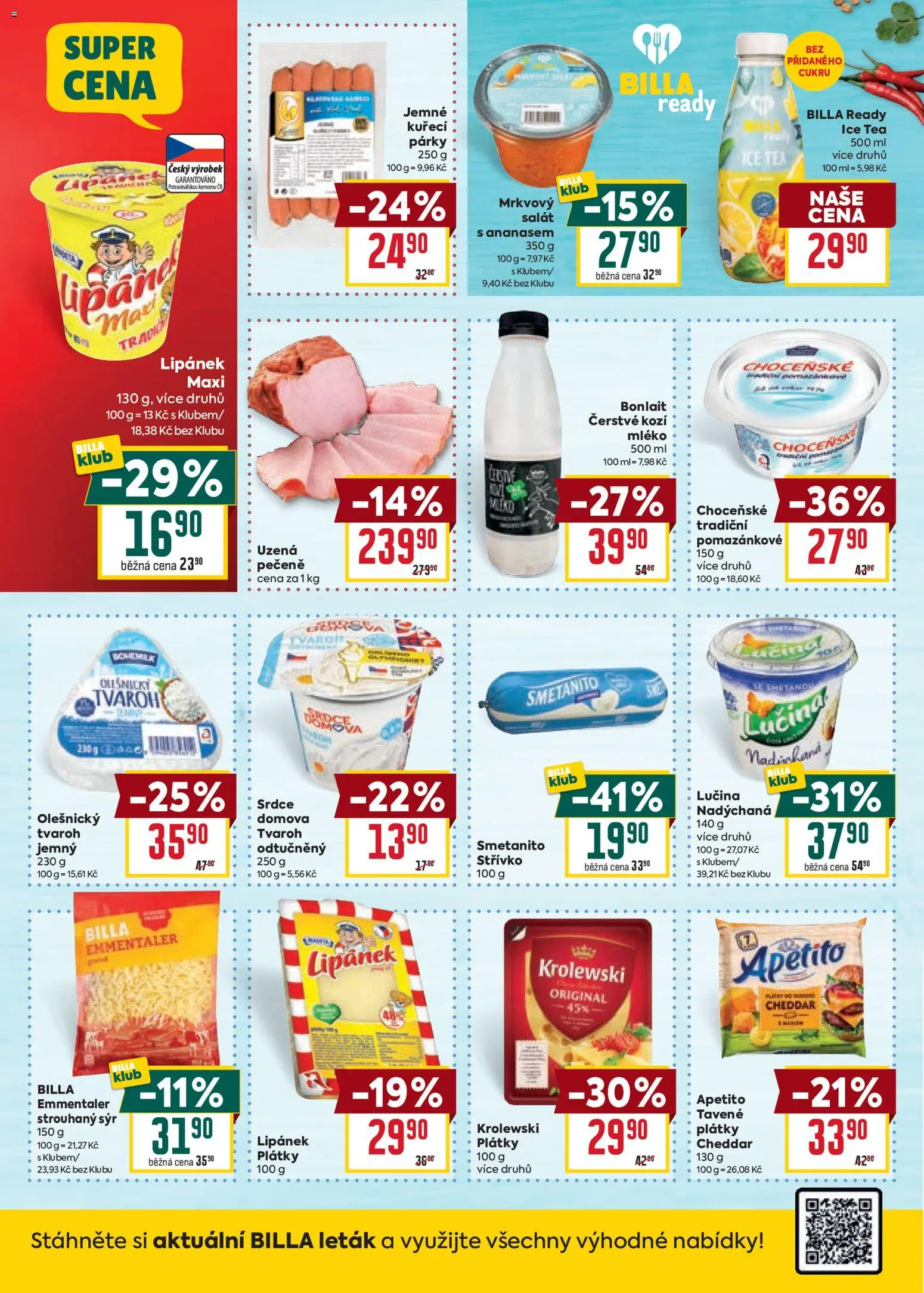 Billa Velký leták od 10.06.2026 | Strana: 16 | Produkty: Mléko, Sýr, Tvaroh, Kozí mléko
