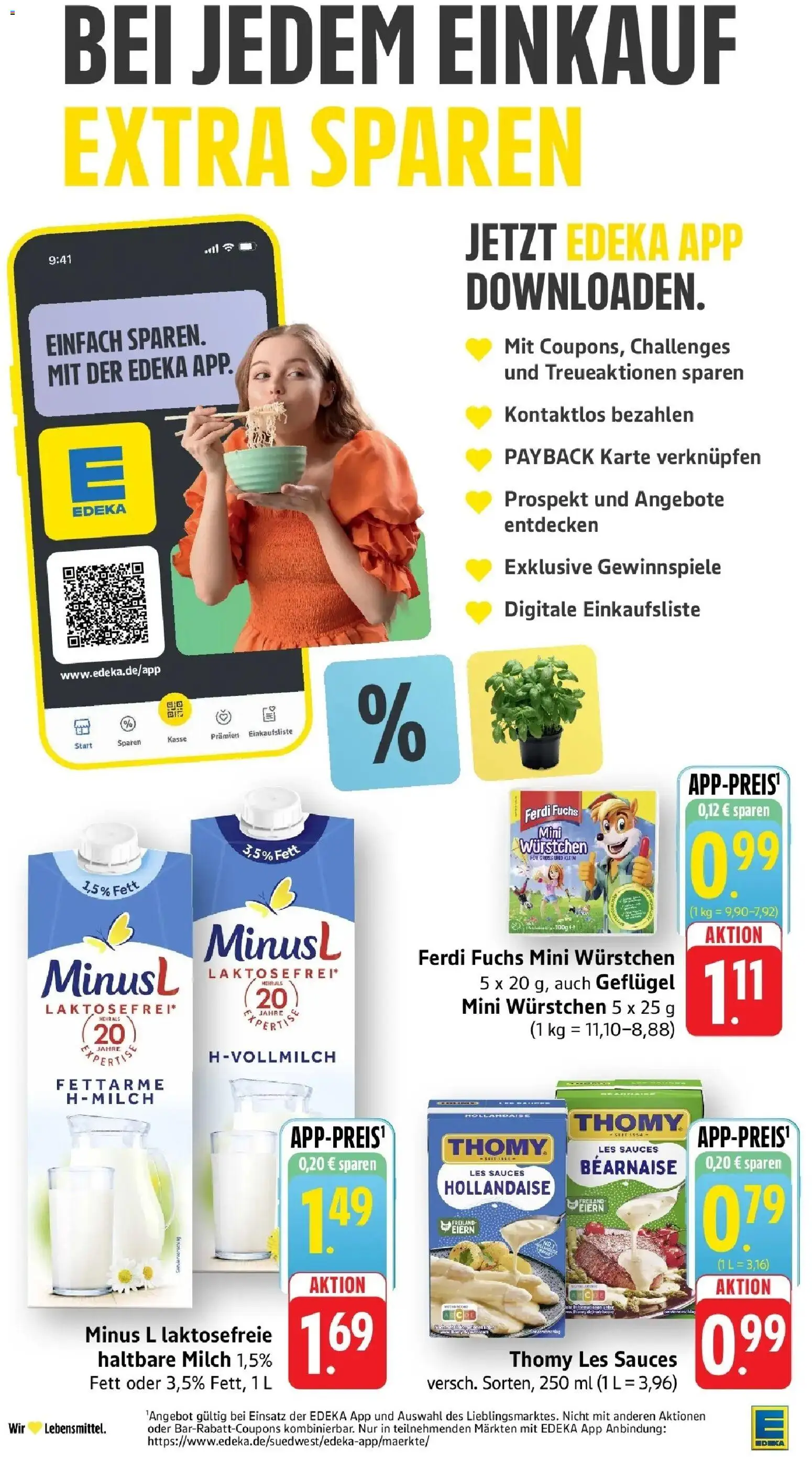 Edeka prospekt Bitburg	 – gültig ab 27.04.2026 | Seite: 30 | Produkte: Thomy les sauces, Milch, Haltbare milch