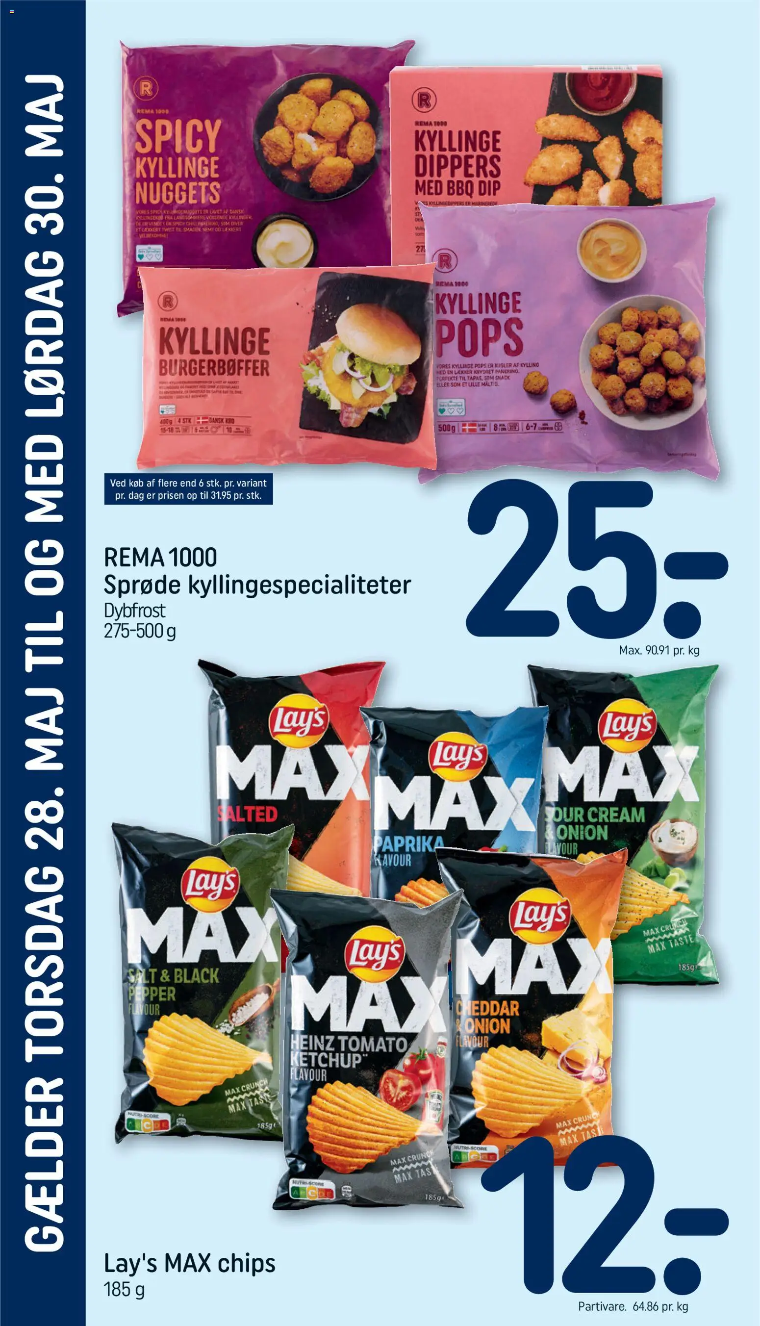 Rema 1000 tilbudsavis – gyldig fra 26.05.2026 | Side: 30 | Produkter: Nuggets, Salt, Søm, Paprika