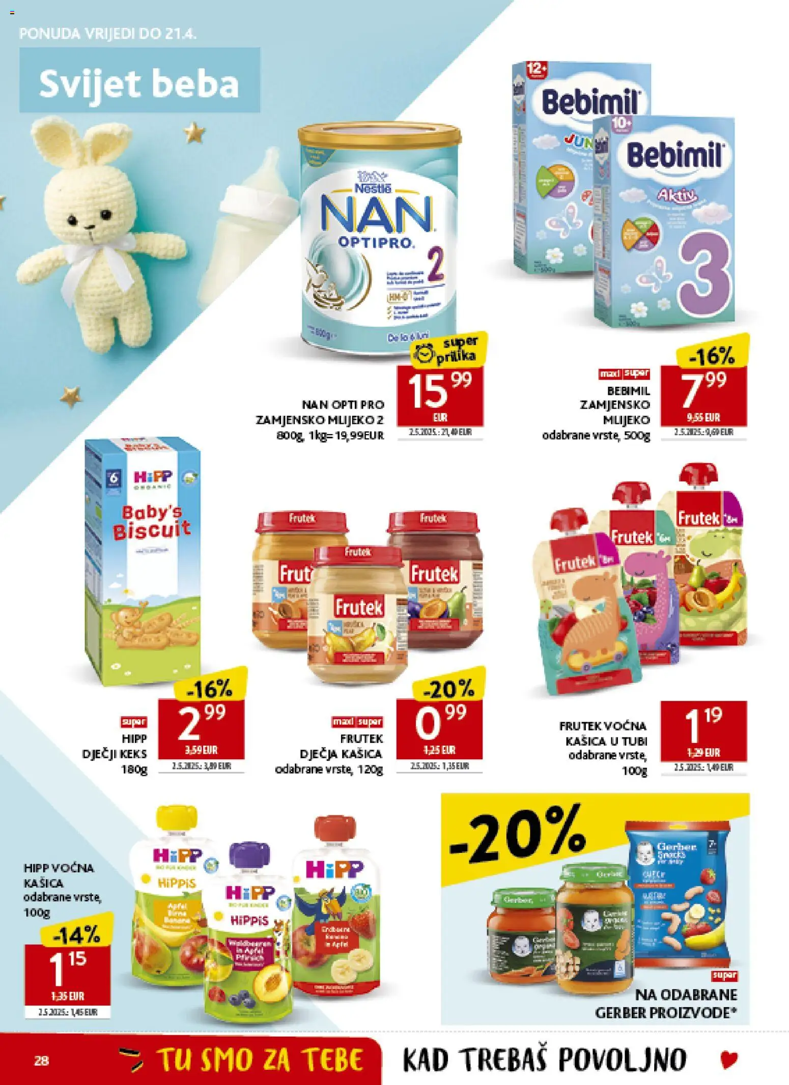 Konzum katalog | vrijedi od 08.04.2026 | Stranica: 28 | Proizvodi: Mlijeko, Keks