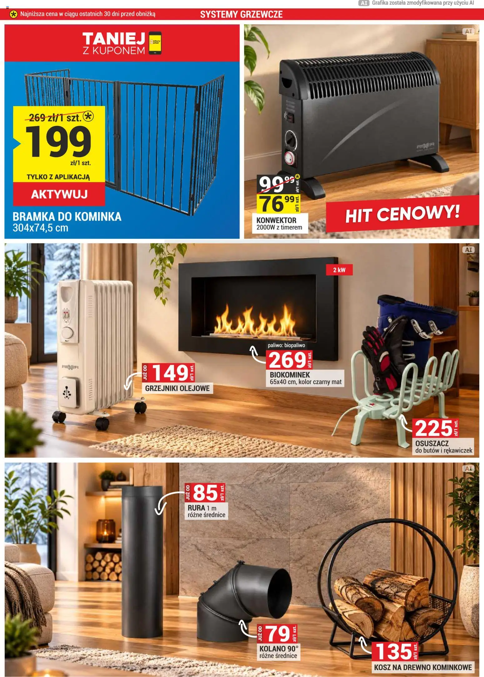 Merkury Market gazetka od 01.11.2026 | Strona: 30 | Produkty: Biokominek, Kosz