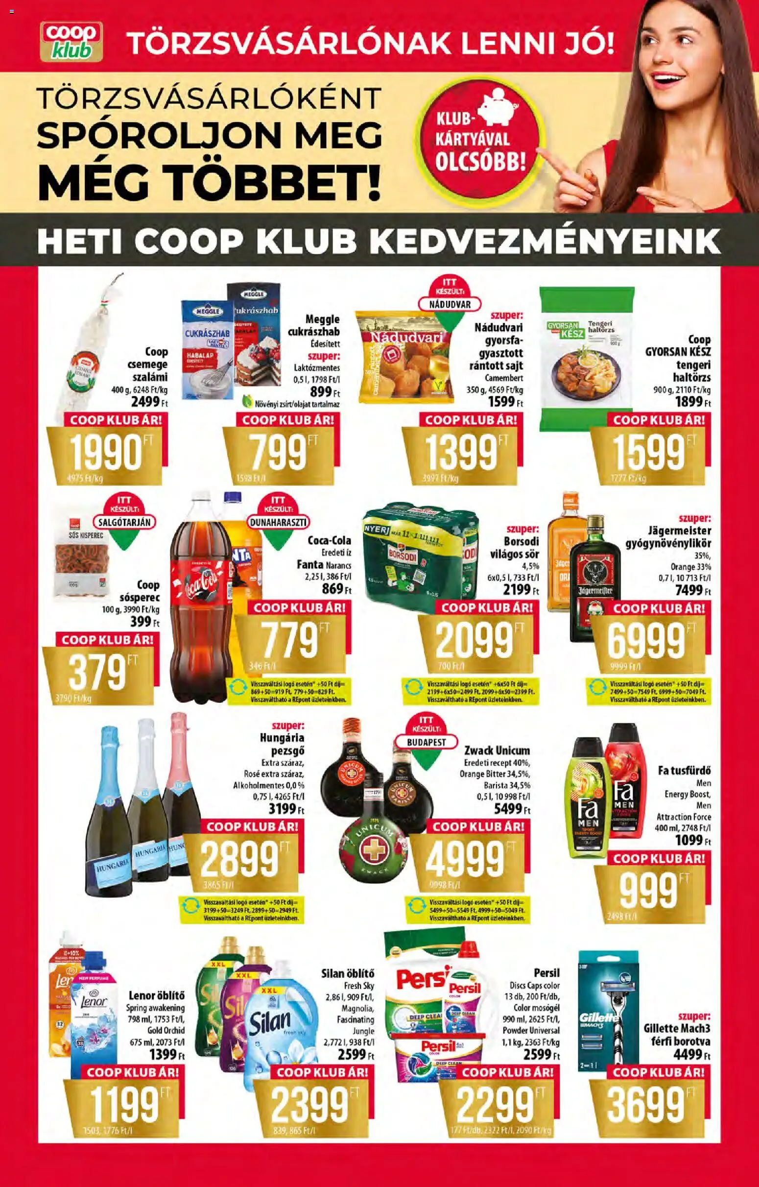 COOP akciós ujság - amely érvényes a következő dátumtól: 11.06.2026 | Oldal: 9 | Termékek: Sósperec, Sajt, Sör, Tusfürdő