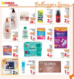 Anteprima del volantino Conad volantino Superstore Lazio valido a partire dal 05/11/2026 | Pagina: 27 | Prodotti: Dopobarba, Detergente, Fazzoletti, Assorbenti