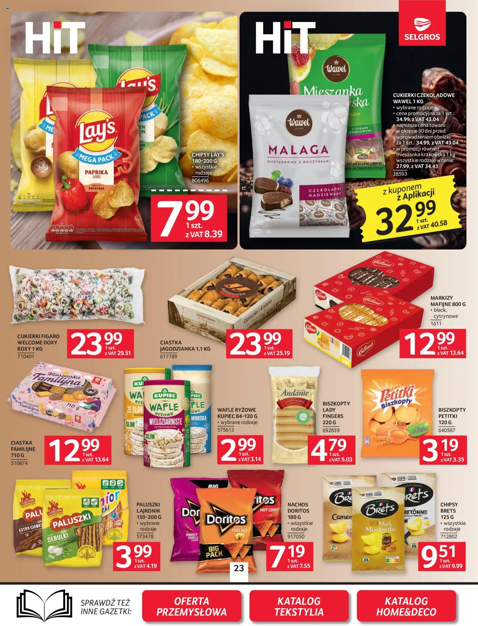 Selgros cash&carry gazetka od 24.09.2026 | Strona: 23 | Produkty: Mieszanka krakowska, Nachos, Paluszki, Ciasteczka