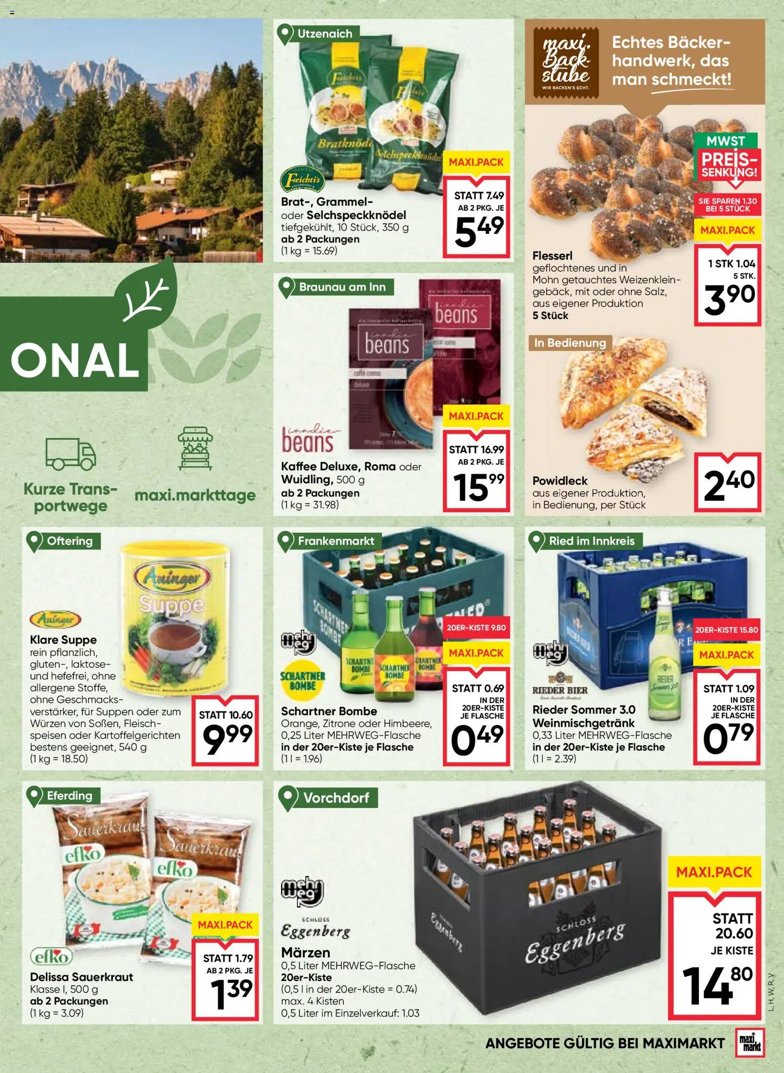 Maximarkt Flugblatt gültig ab 10.09.2026 | Seite: 5 | Produkte: Sauerkraut, Würzen, Kaffee, Bier