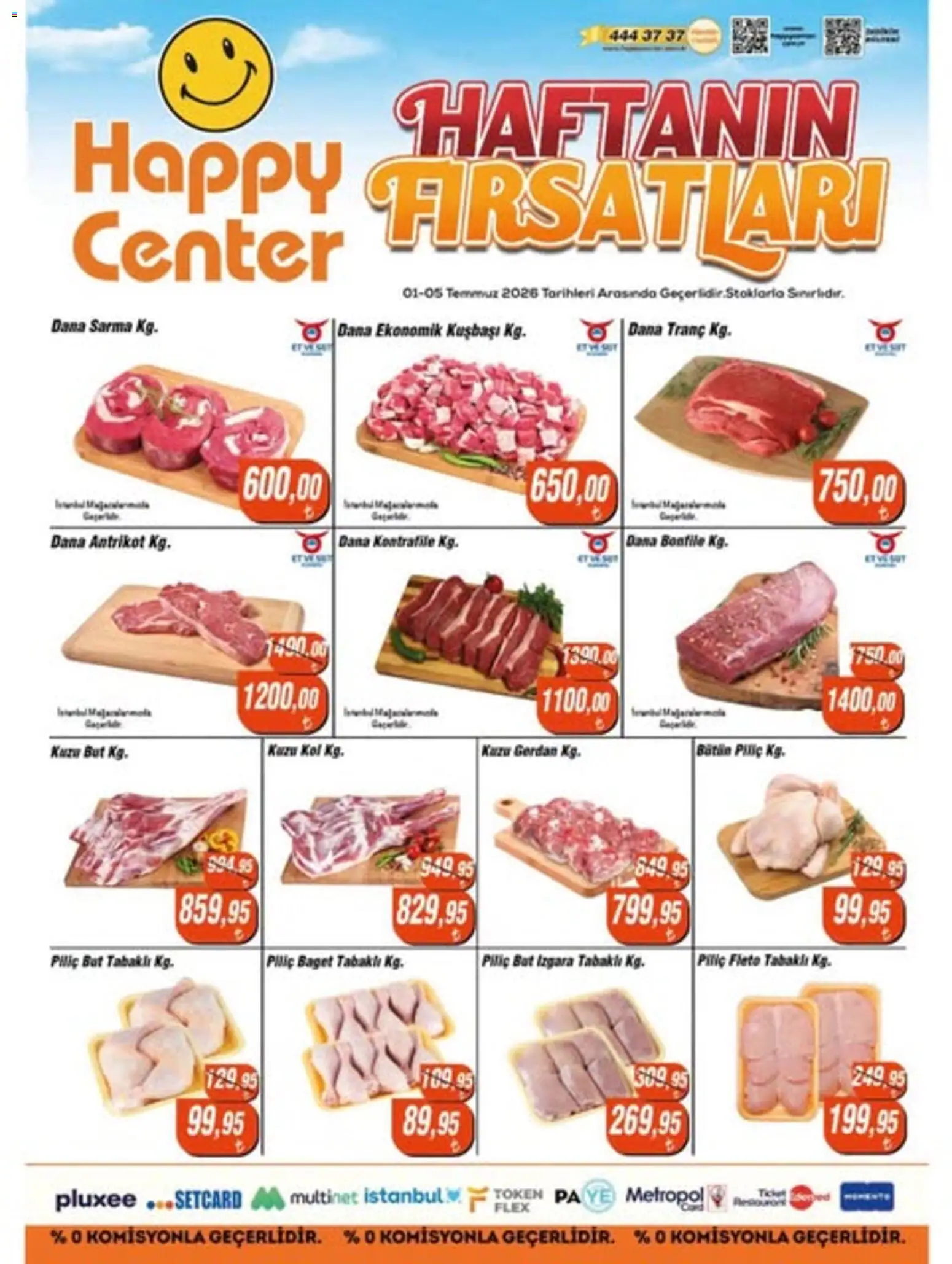 Happy Center - Haftanın Fırsatları - 01 Temmuz 2026 tarihinden itibaren geçerlidir | Sayfa: 3 | Ürünler: Piliç, Izgara