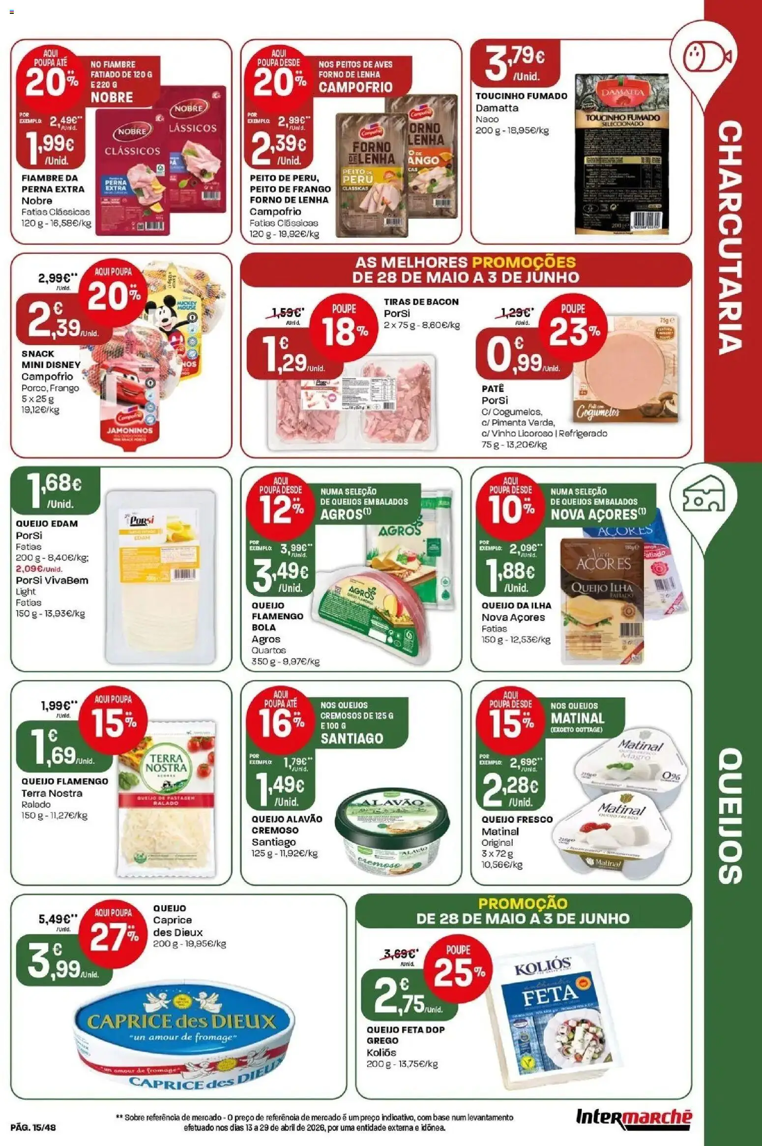 Intermarché - Isto é que são preços BAIXOS! │ válido de 28.05.2026 | Página: 15 | Produtos: Mouse, Peito de frango, Peru, Base