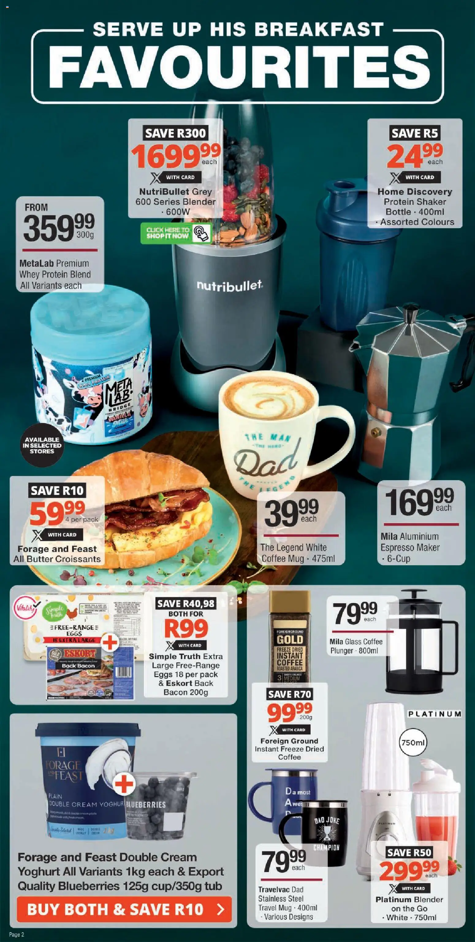 New Checkers catalogue – valid from 15.06.2026 | Page: 2 | Products: Blender, Butter, Eggs, Mug