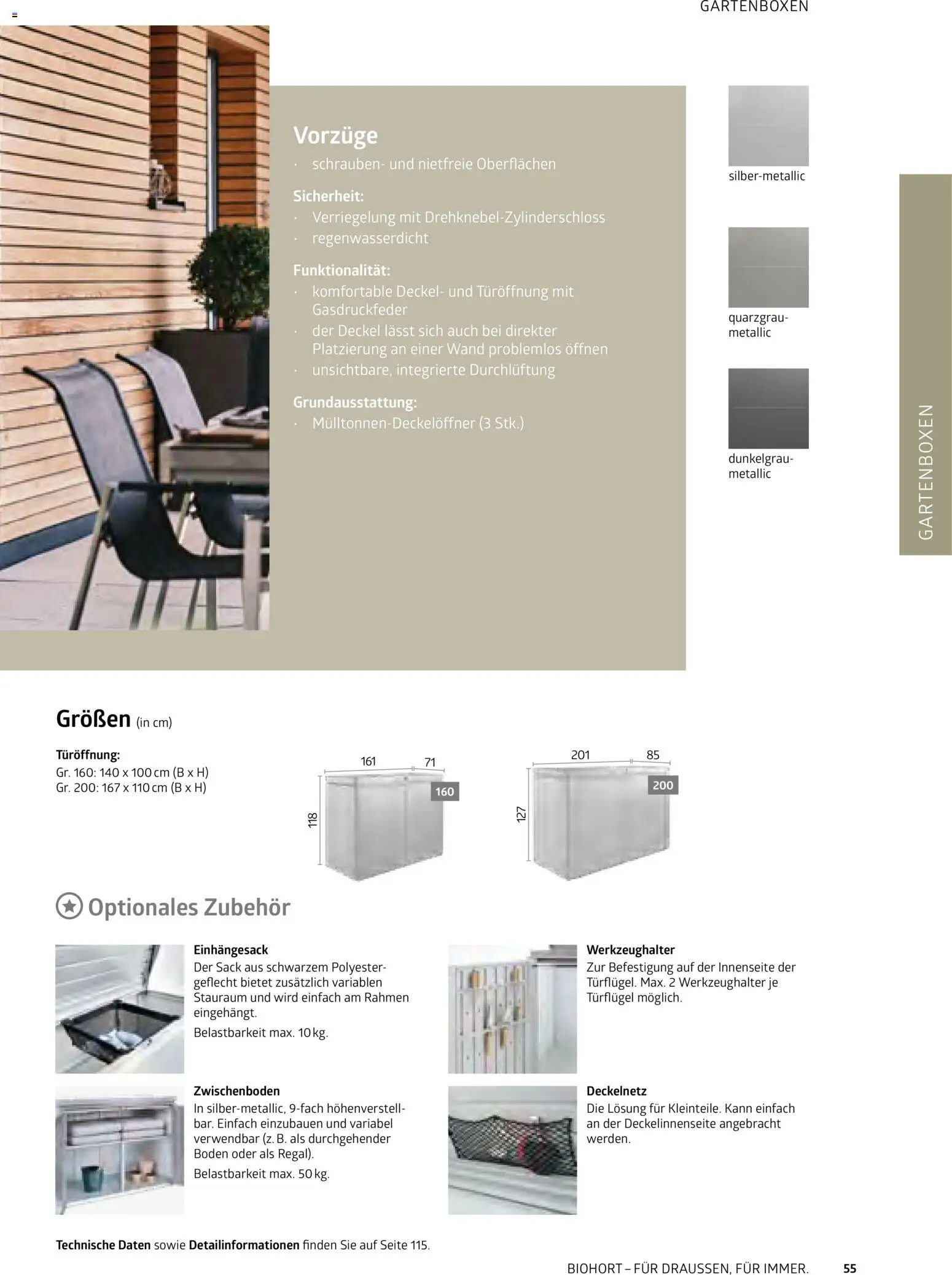 Dehner Biohort – Metall für Garten & Terrasse – gültig ab 01.01.2026 | Seite: 55