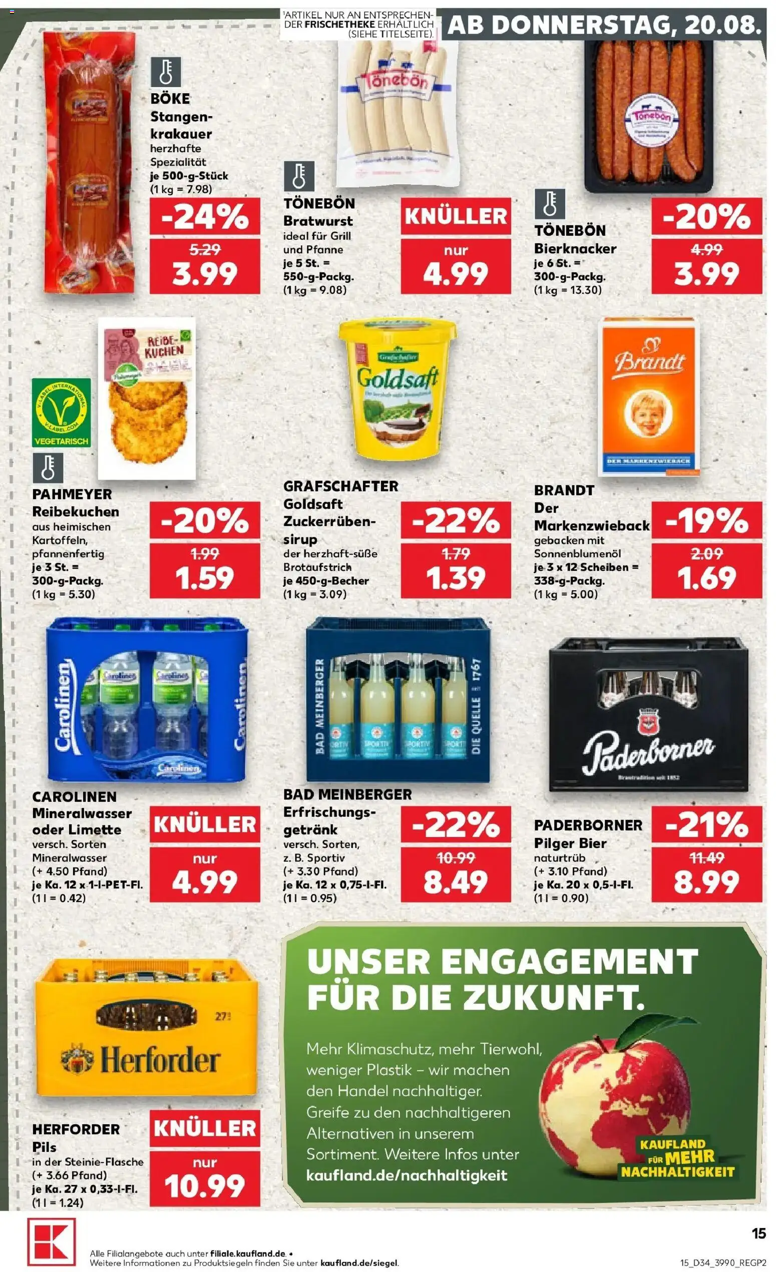 Prospekt Kaufland ab 17.08.2026 » Angebote Online zum Blättern | Seite: 26 | Produkte: Grill, Sirup, Limette, Kuchen